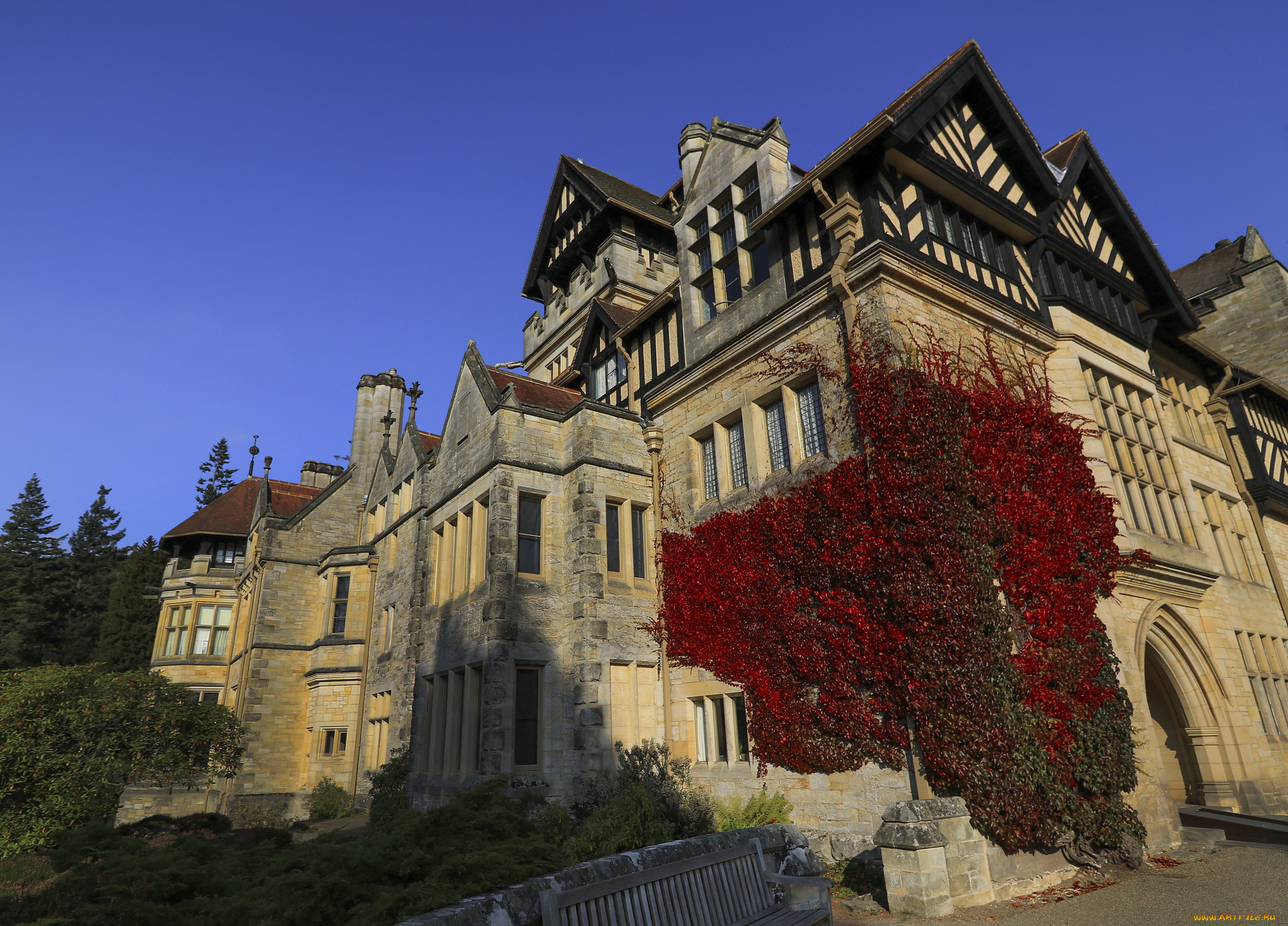 cragside, house, города, -, здания, , дома, особняк
