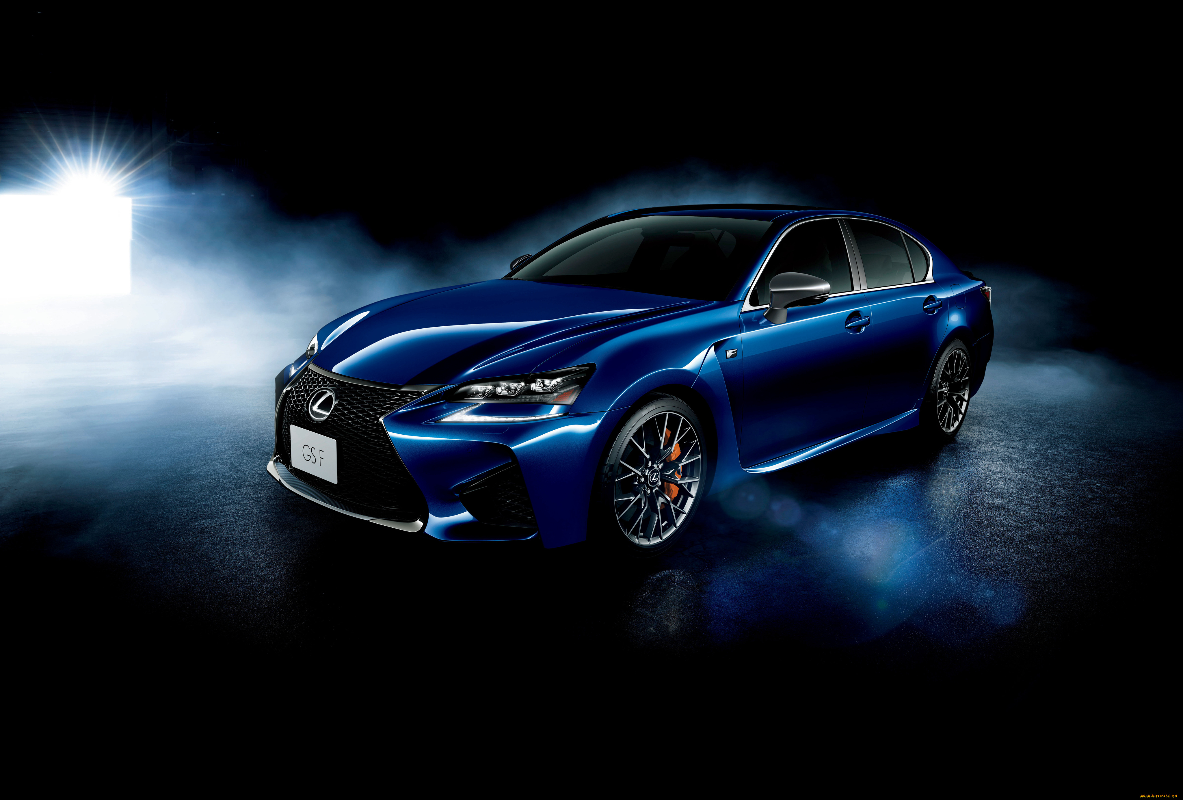 автомобили, lexus, jp-spec, gs, f, синий, 2015г