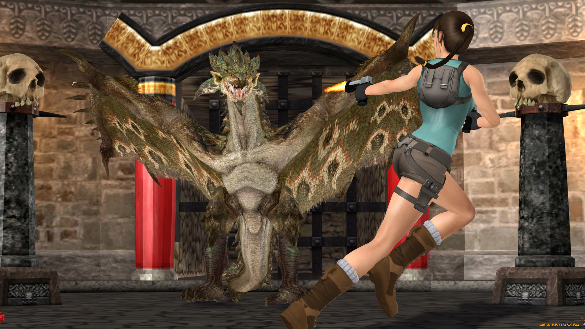 3д, графика, фантазия, , fantasy, дракон, взгляд, фон, девушка