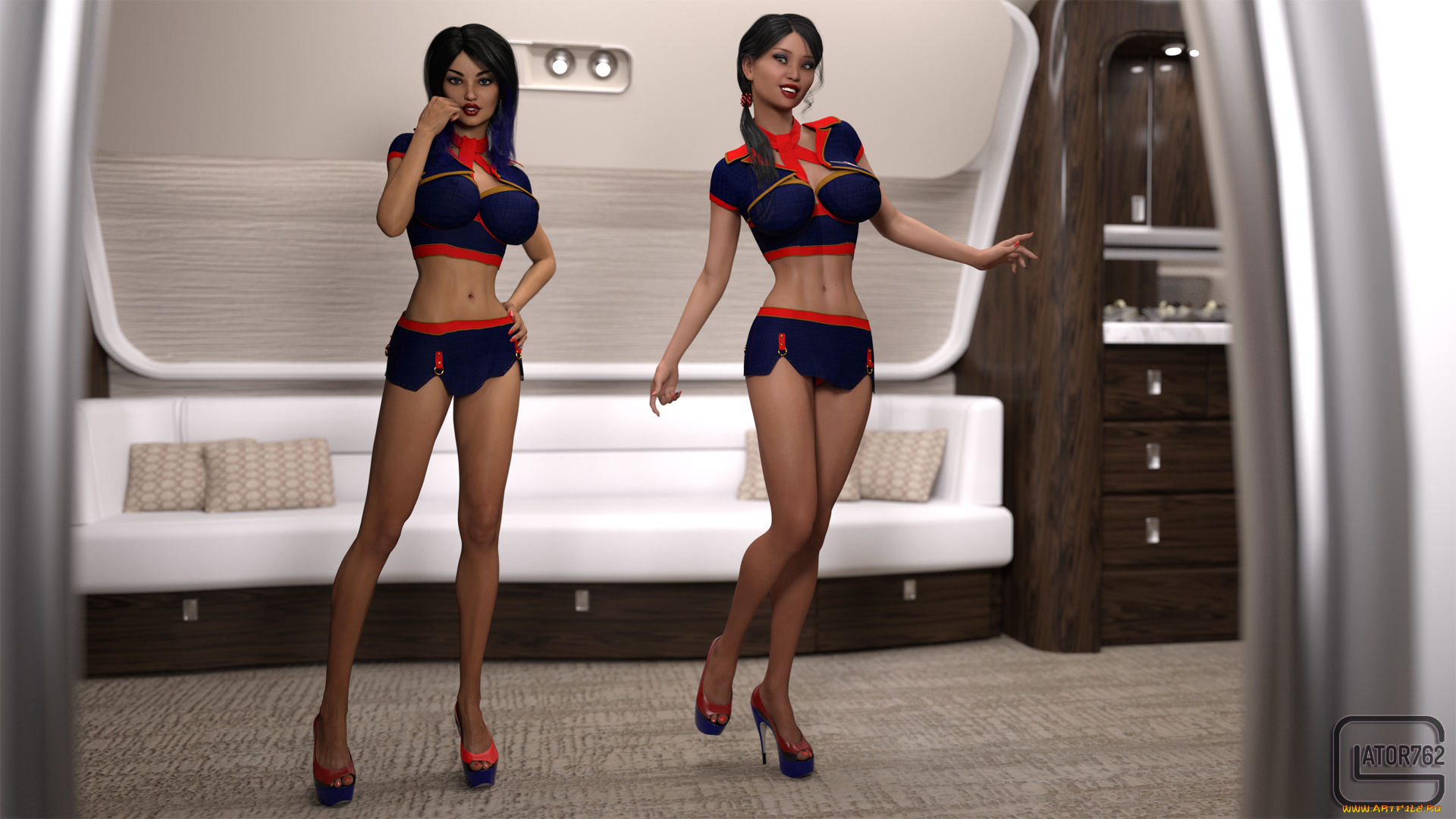 3д, графика, фантазия, , fantasy, фон, взгляд, девушки