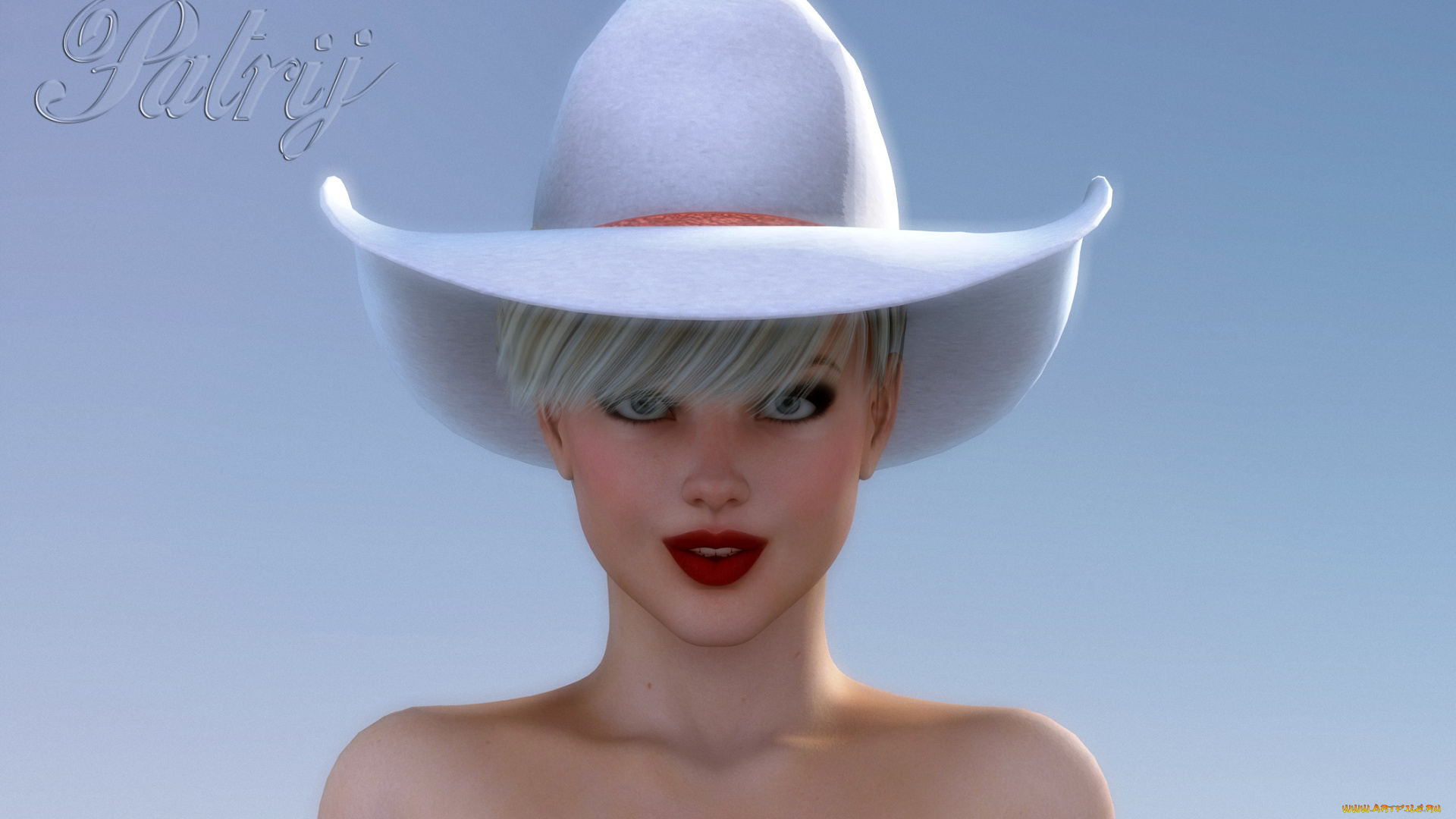 3д, графика, портрет, , portraits, фон, взгляд, девушка