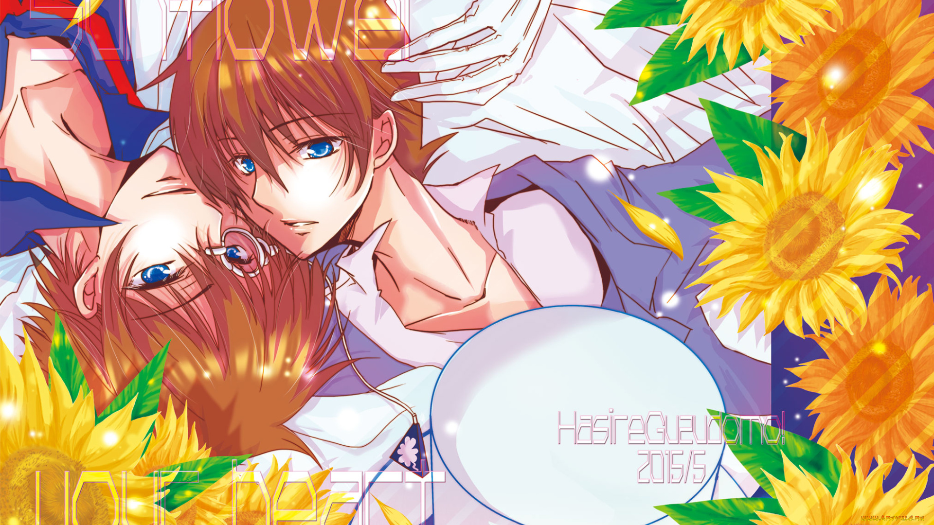 аниме, detective, conan, , magic, kaito, цветы, парни