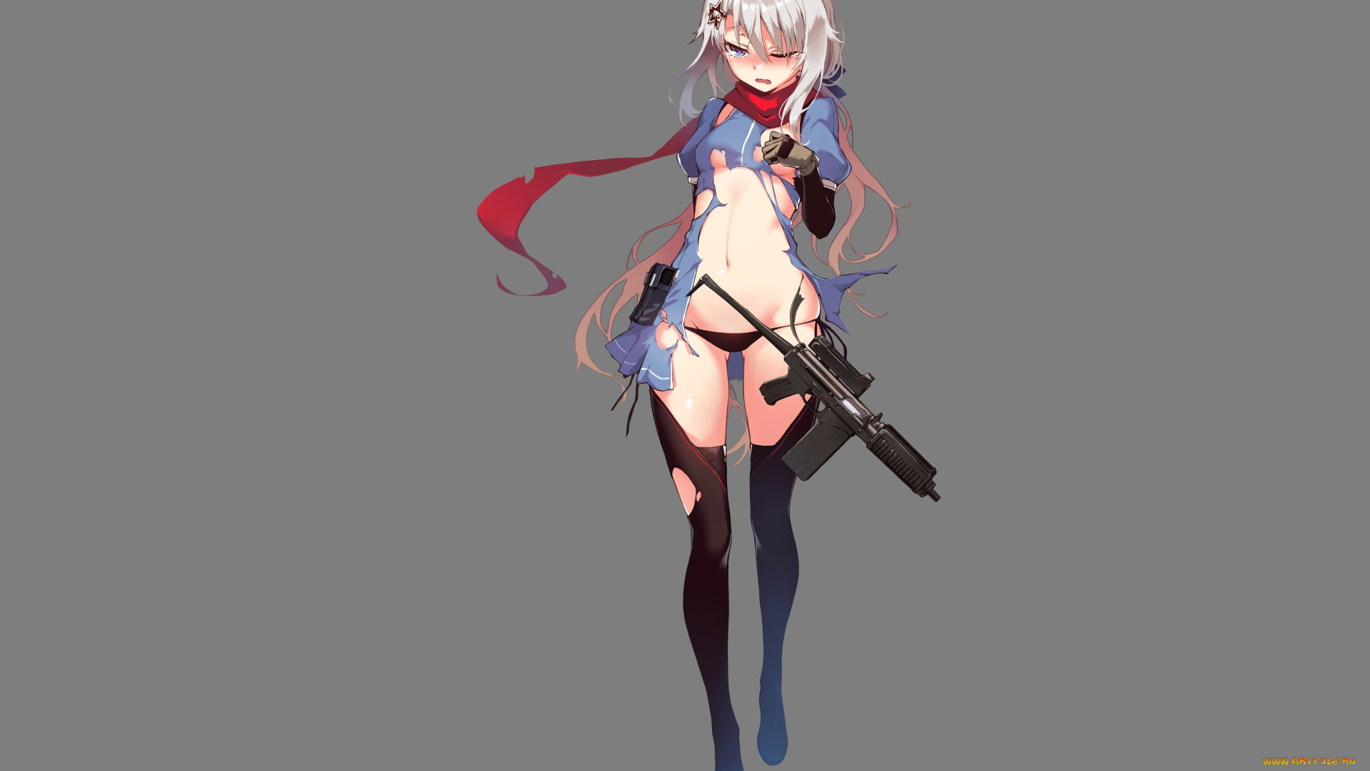 аниме, girls, frontline, девушка, оружие