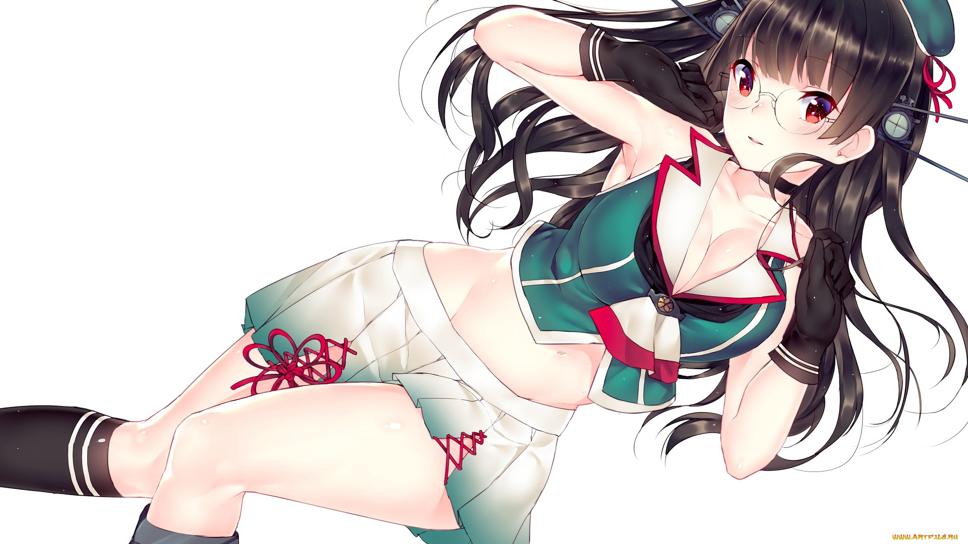 аниме, kantai, collection, choukai