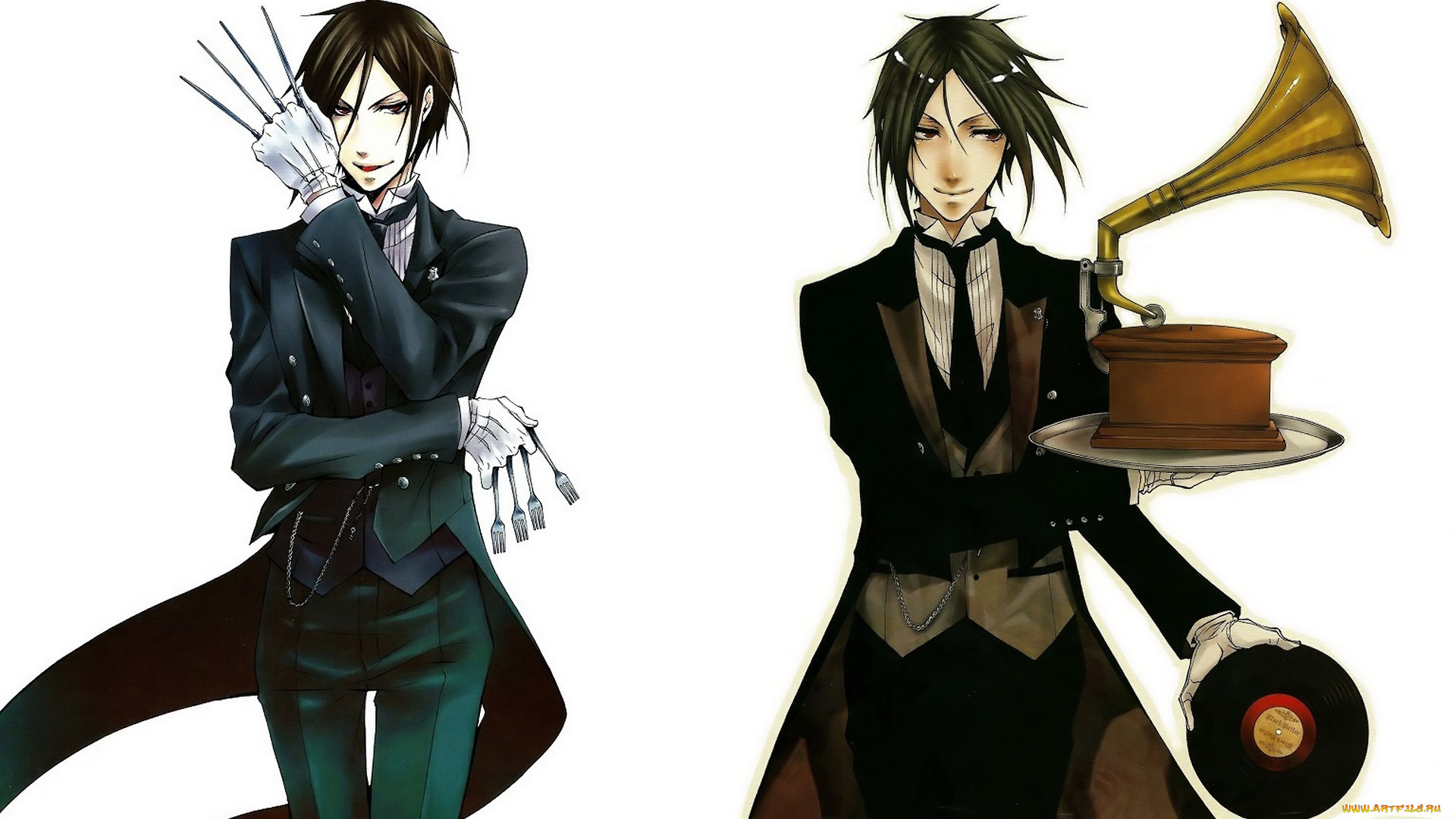 аниме, kuroshitsuji, себастьян