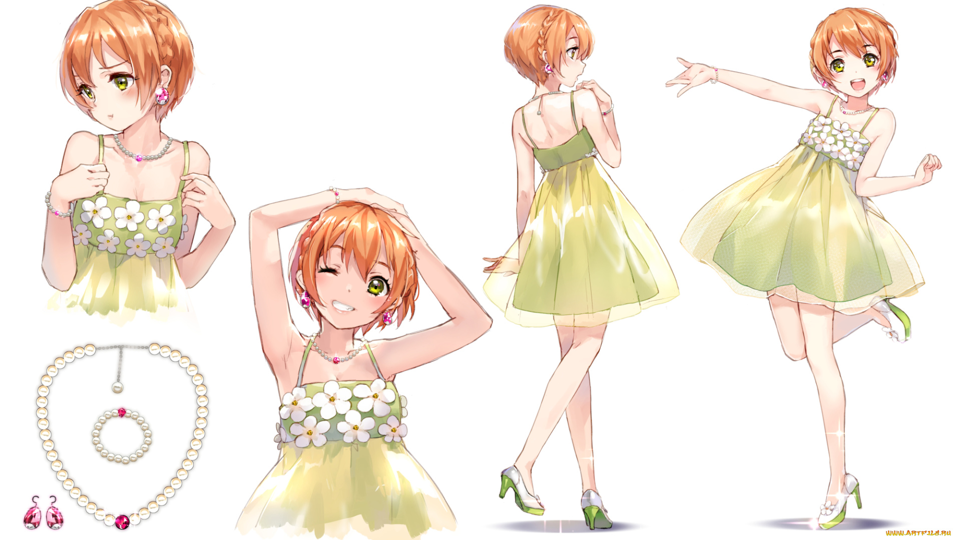 аниме, love, live, , school, idol, project, hoshizora, rin