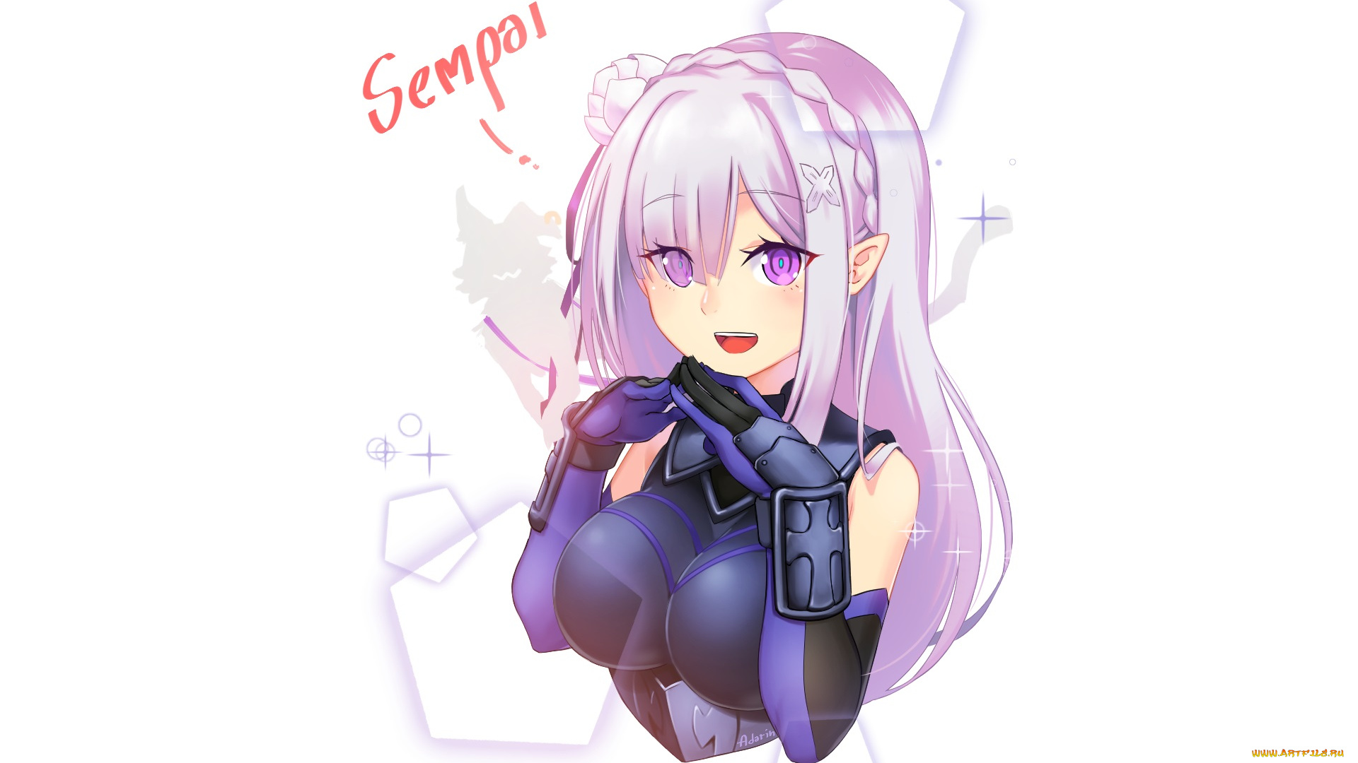 аниме, re, , zero, kara, hajimeru, isekai, seikatsu, эмилия