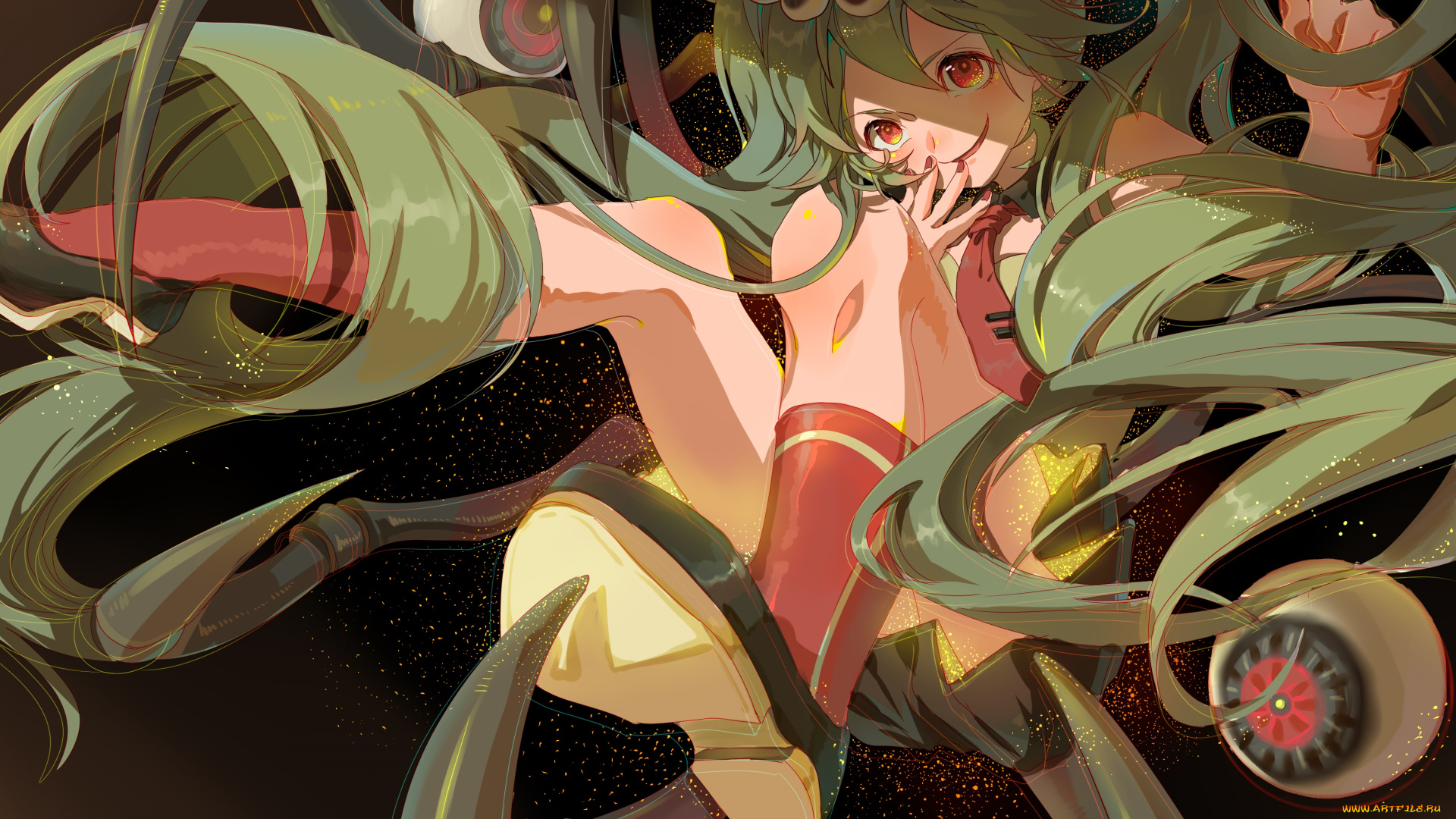 аниме, vocaloid, hatsune, miku