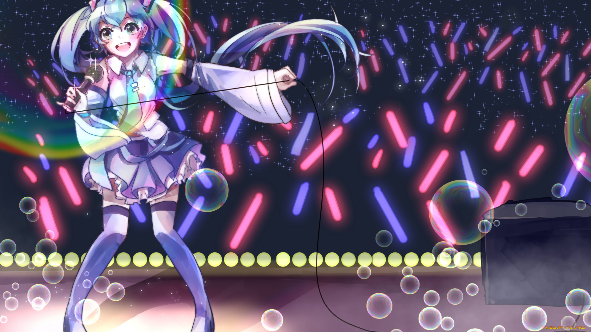 аниме, vocaloid, hatsune, miku