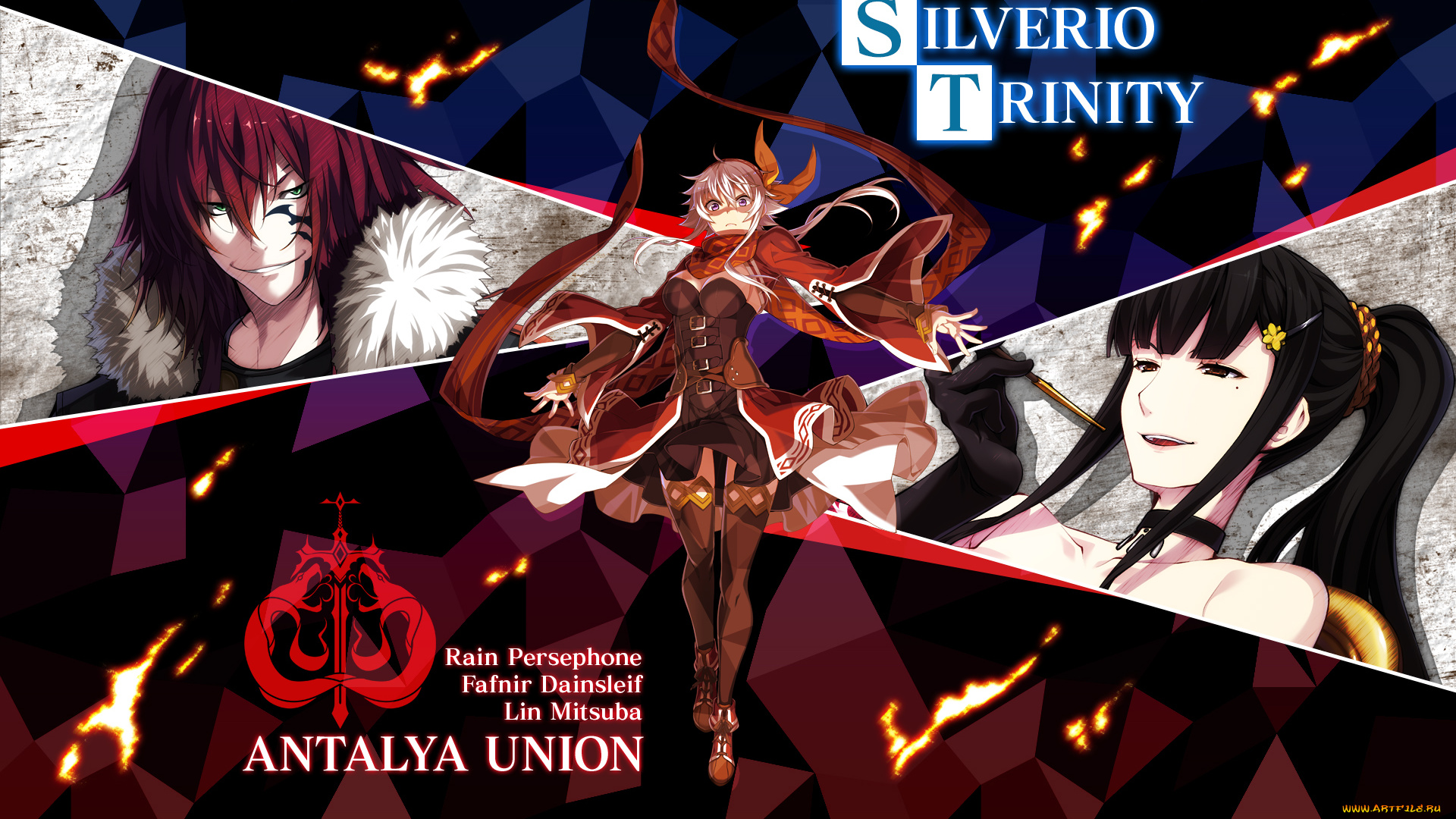 silverio, trinity, аниме, unknown, , другое, rain, persephone