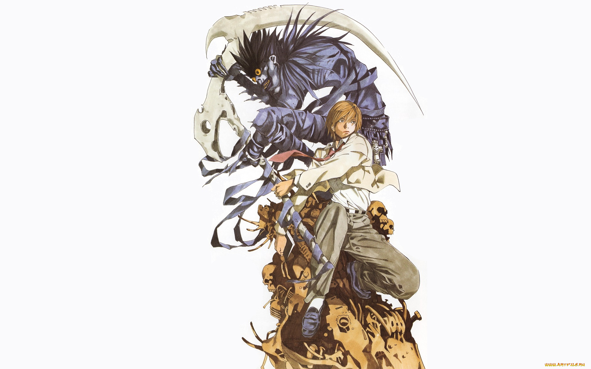 аниме, death, note, персонажи