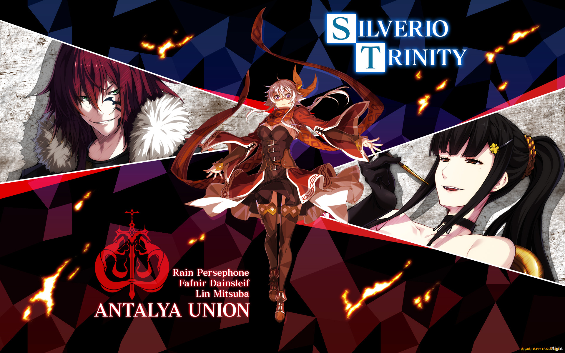 silverio, trinity, аниме, unknown, , другое, rain, persephone