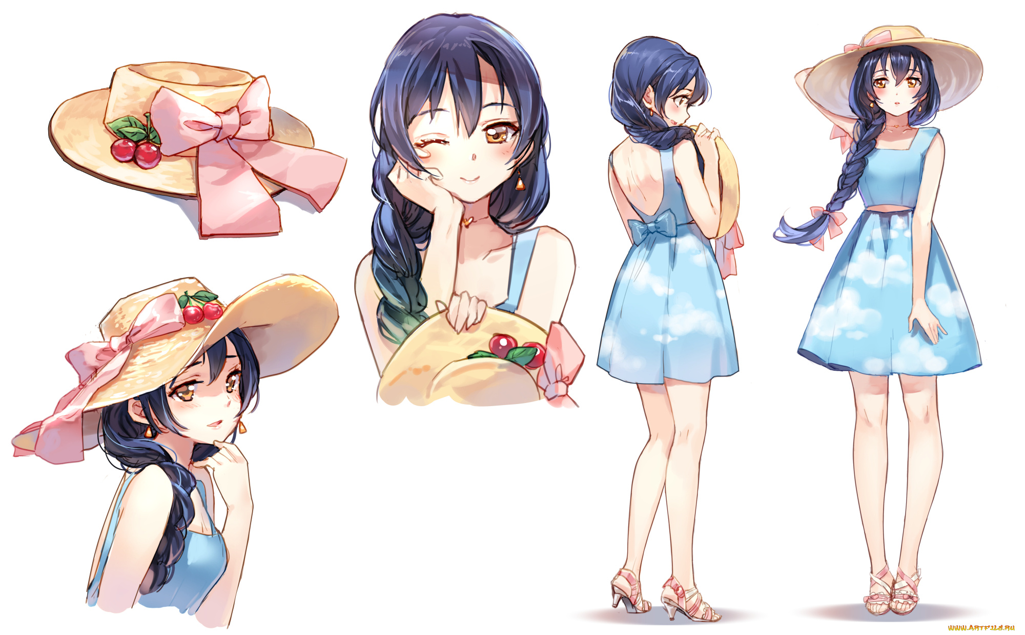 аниме, love, live, , school, idol, project, sonoda, umi