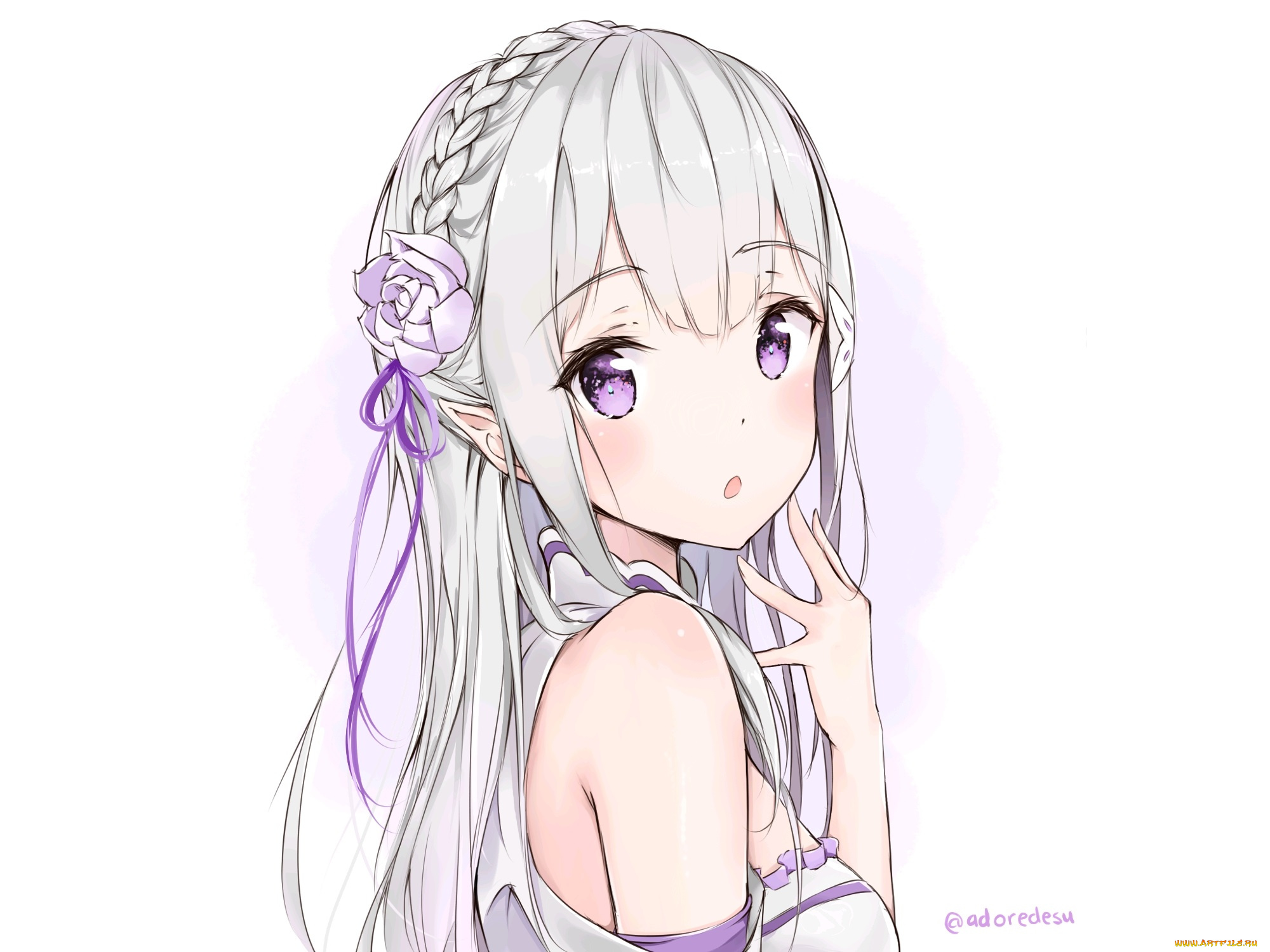 аниме, re, , zero, kara, hajimeru, isekai, seikatsu, эмилия