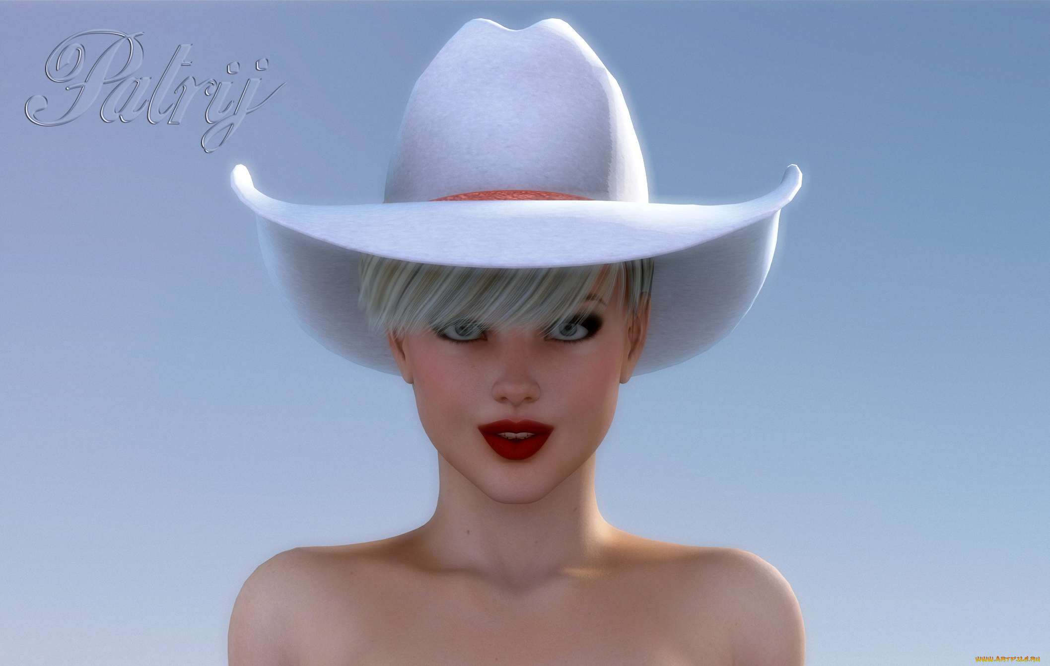 3д, графика, портрет, , portraits, фон, взгляд, девушка