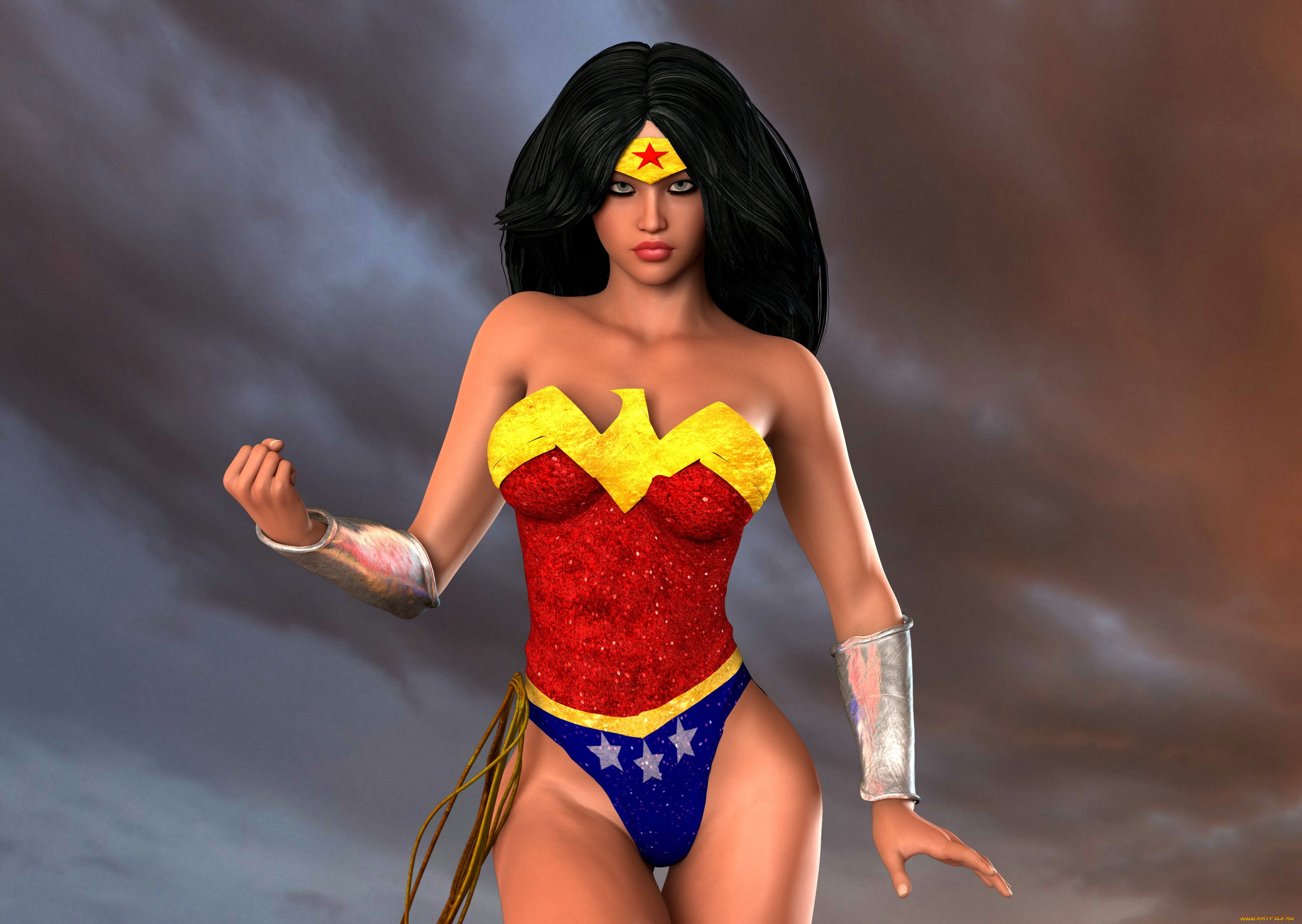 3д, графика, фантазия, , fantasy, фон, взгляд, девушка