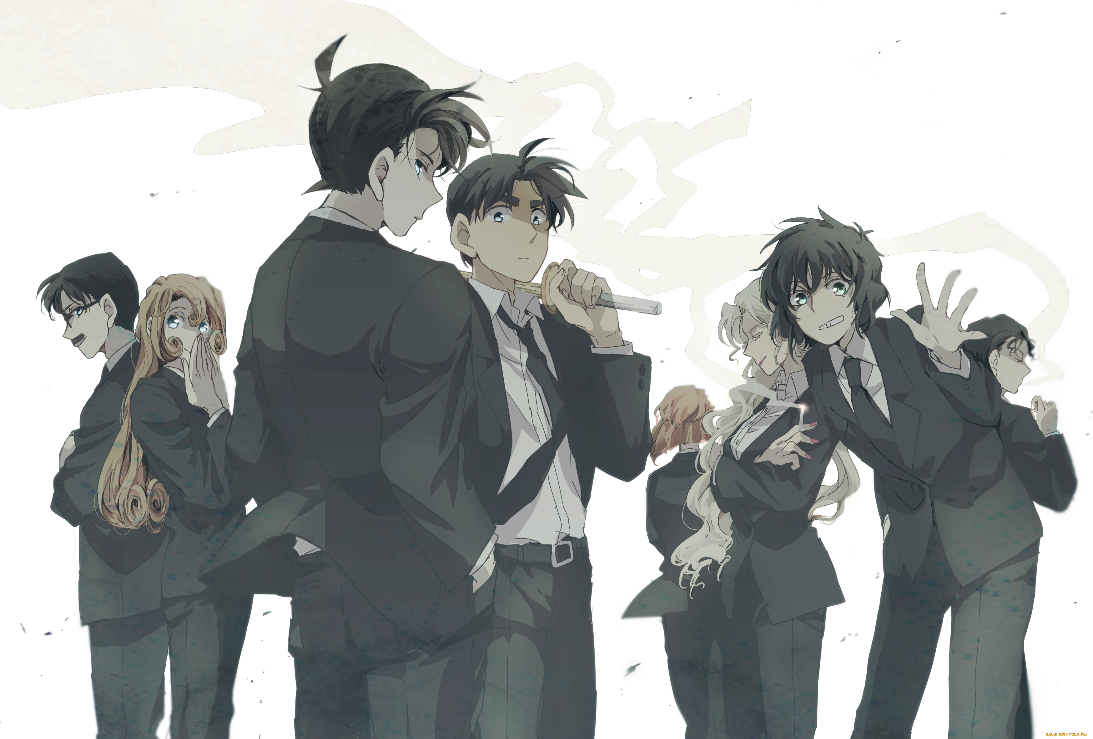 аниме, detective, conan, , magic, kaito, персонажи