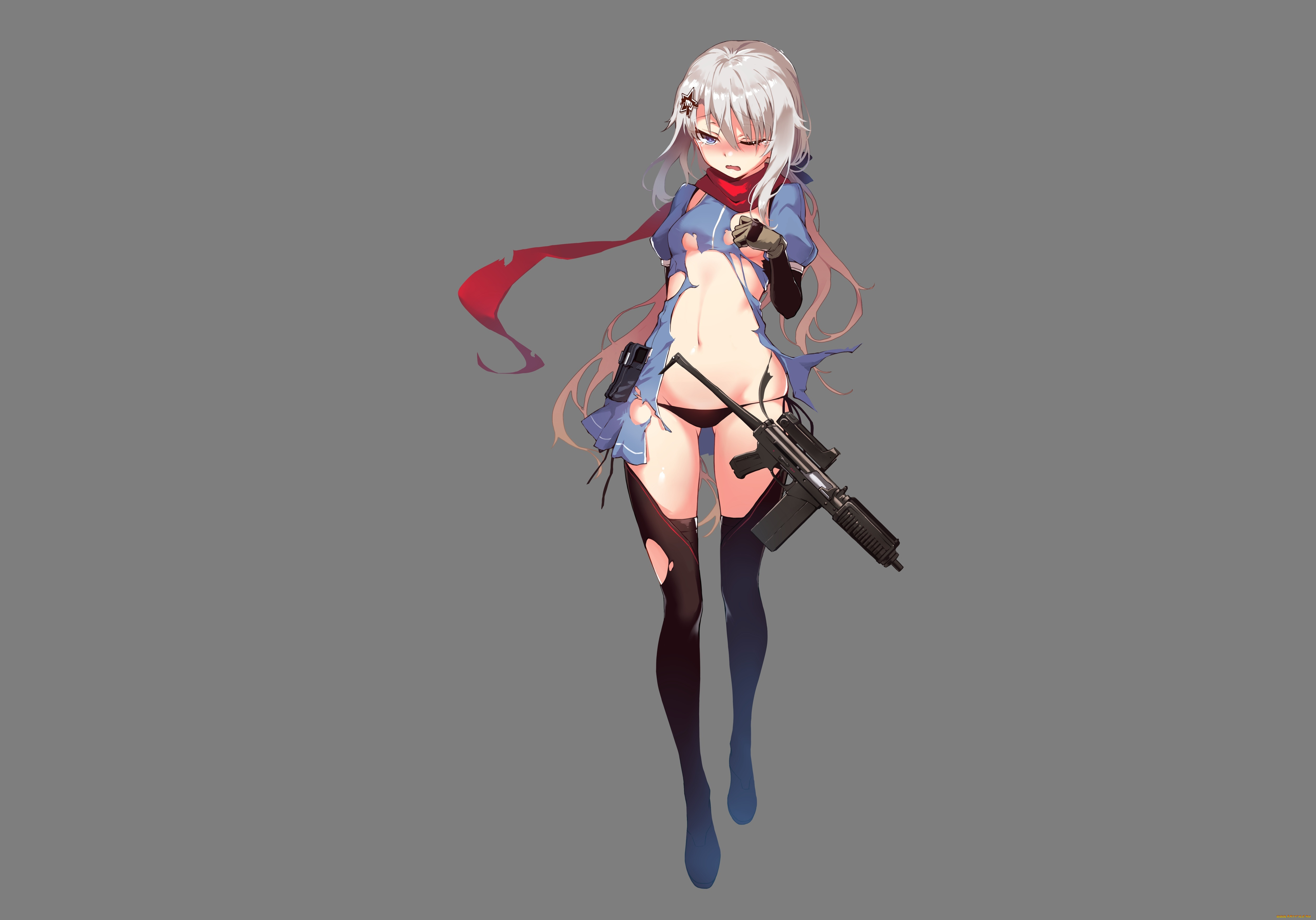 аниме, girls, frontline, девушка, оружие