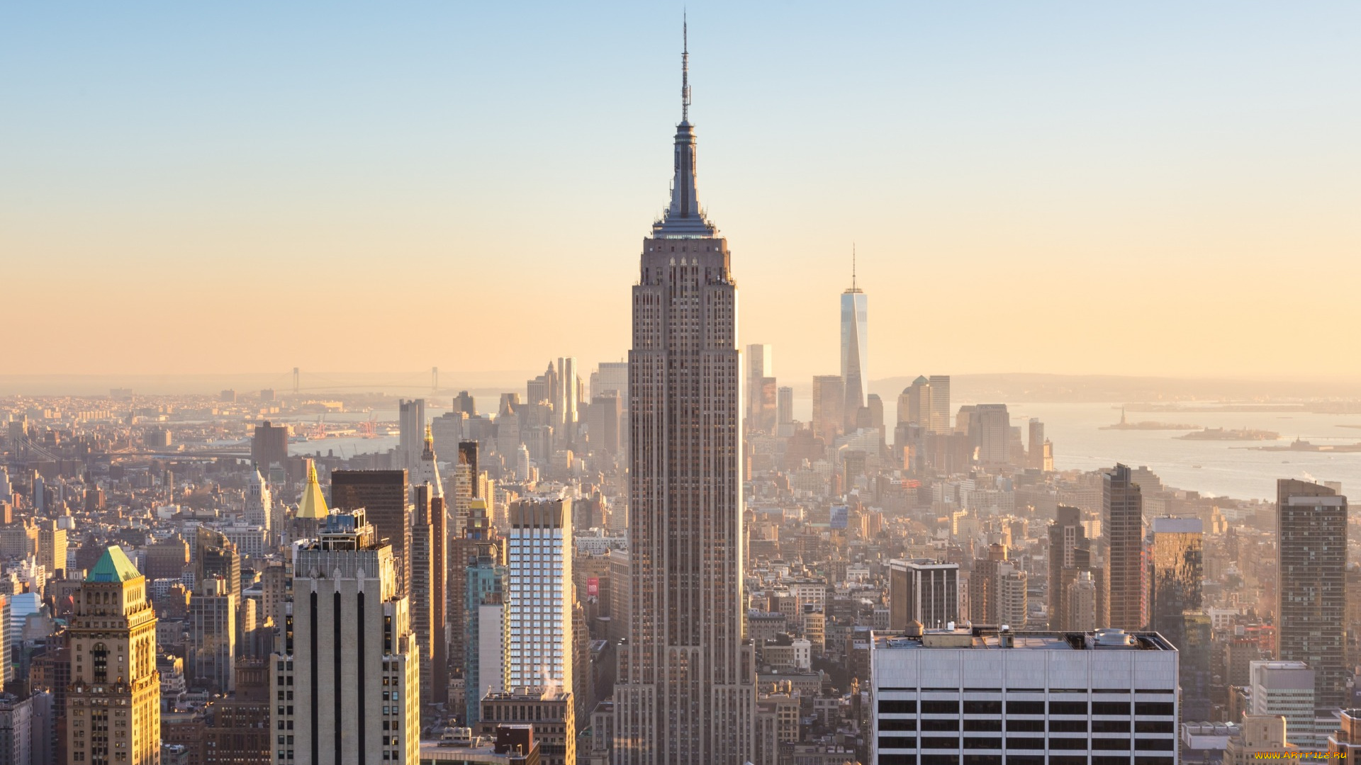 города, нью-йорк, , сша, skyscrapers, new, york, buildings