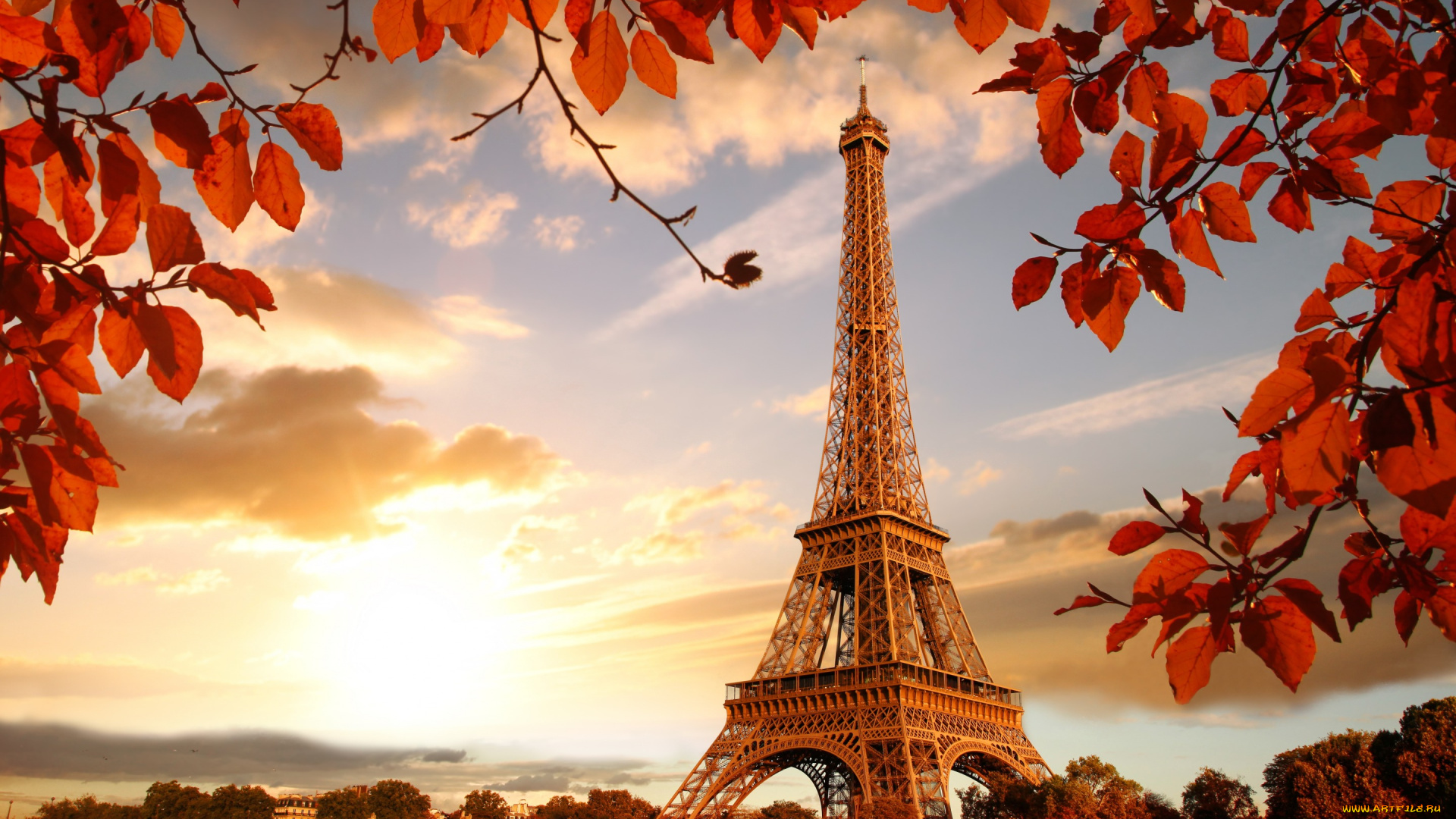 города, париж, , франция, autumn, paris, eiffel, tower, осень, river, париж, france, leaves, cityscape