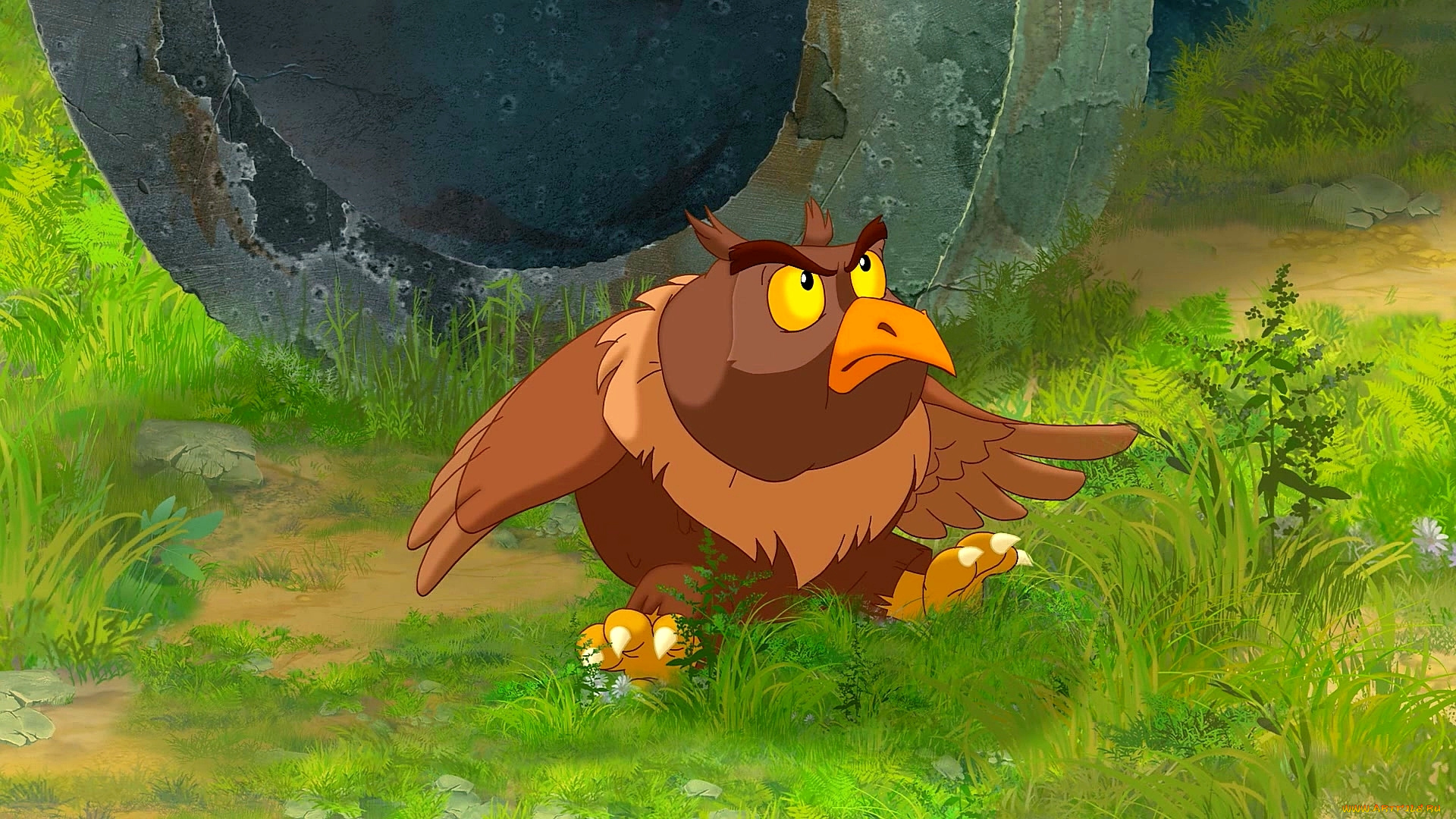 мультфильмы, иван, царевич, и, серый, волк, 2, филин, птица