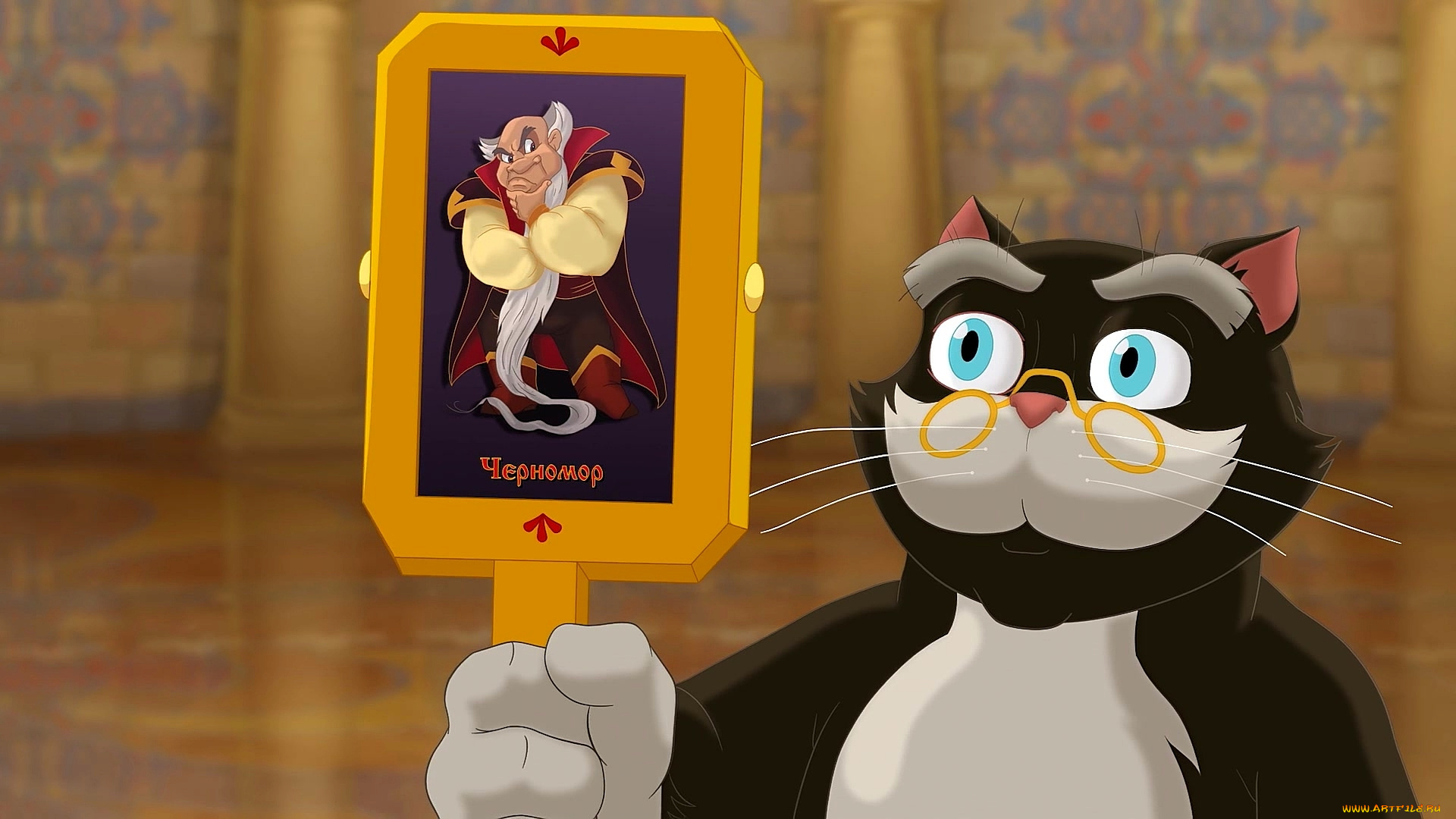 мультфильмы, иван, царевич, и, серый, волк, 2, картинка, кот, очки