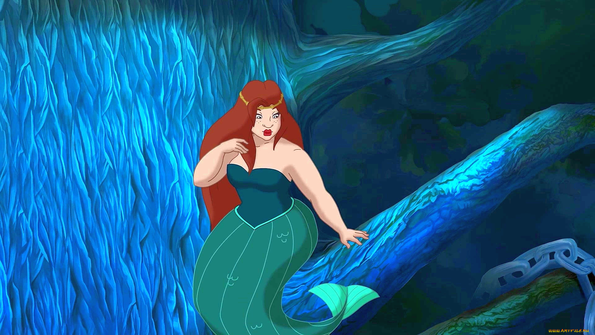 мультфильмы, иван, царевич, и, серый, волк, 2, русалка, дерево