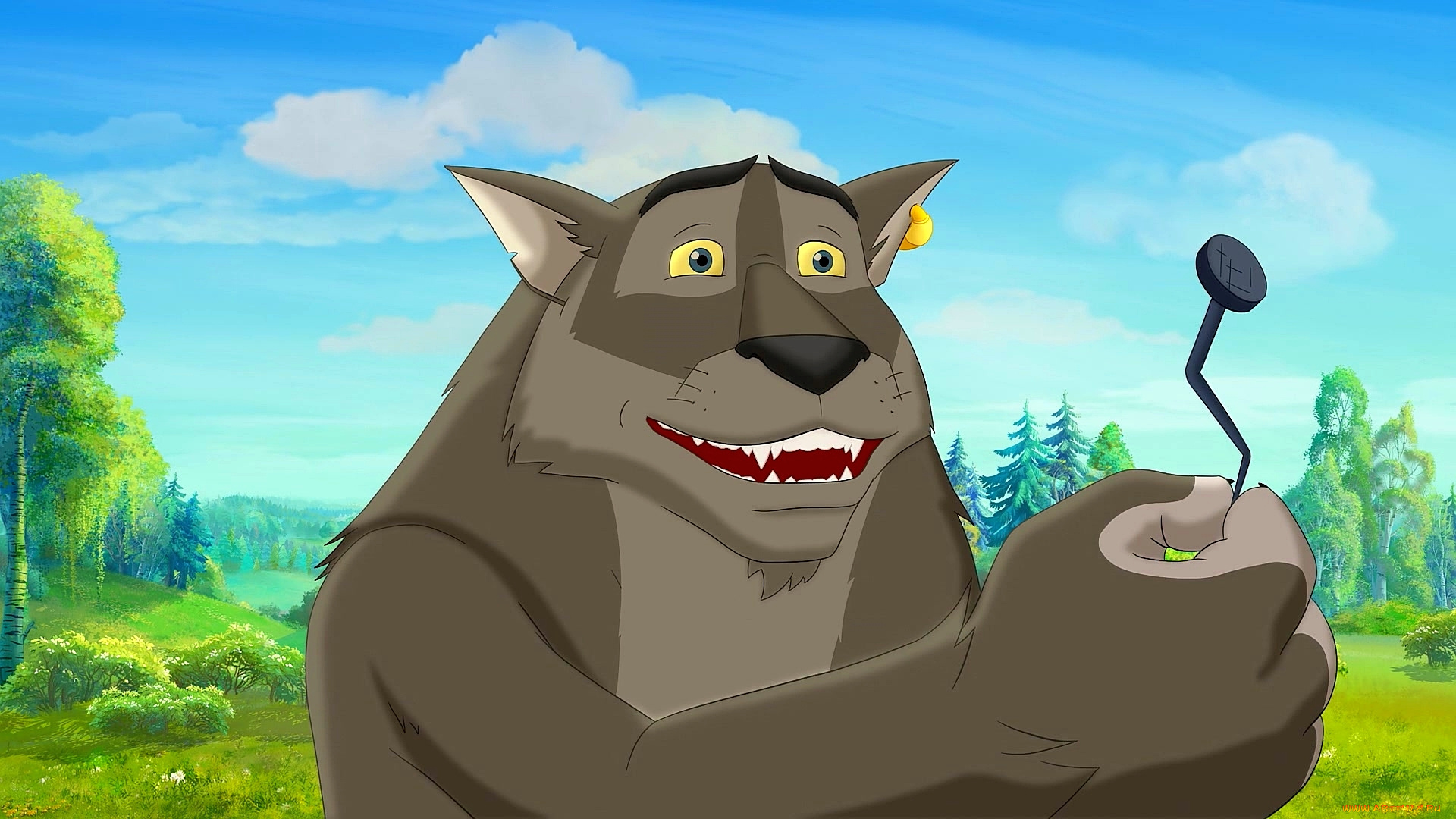 мультфильмы, иван, царевич, и, серый, волк, 2, волк, гвоздь, растения