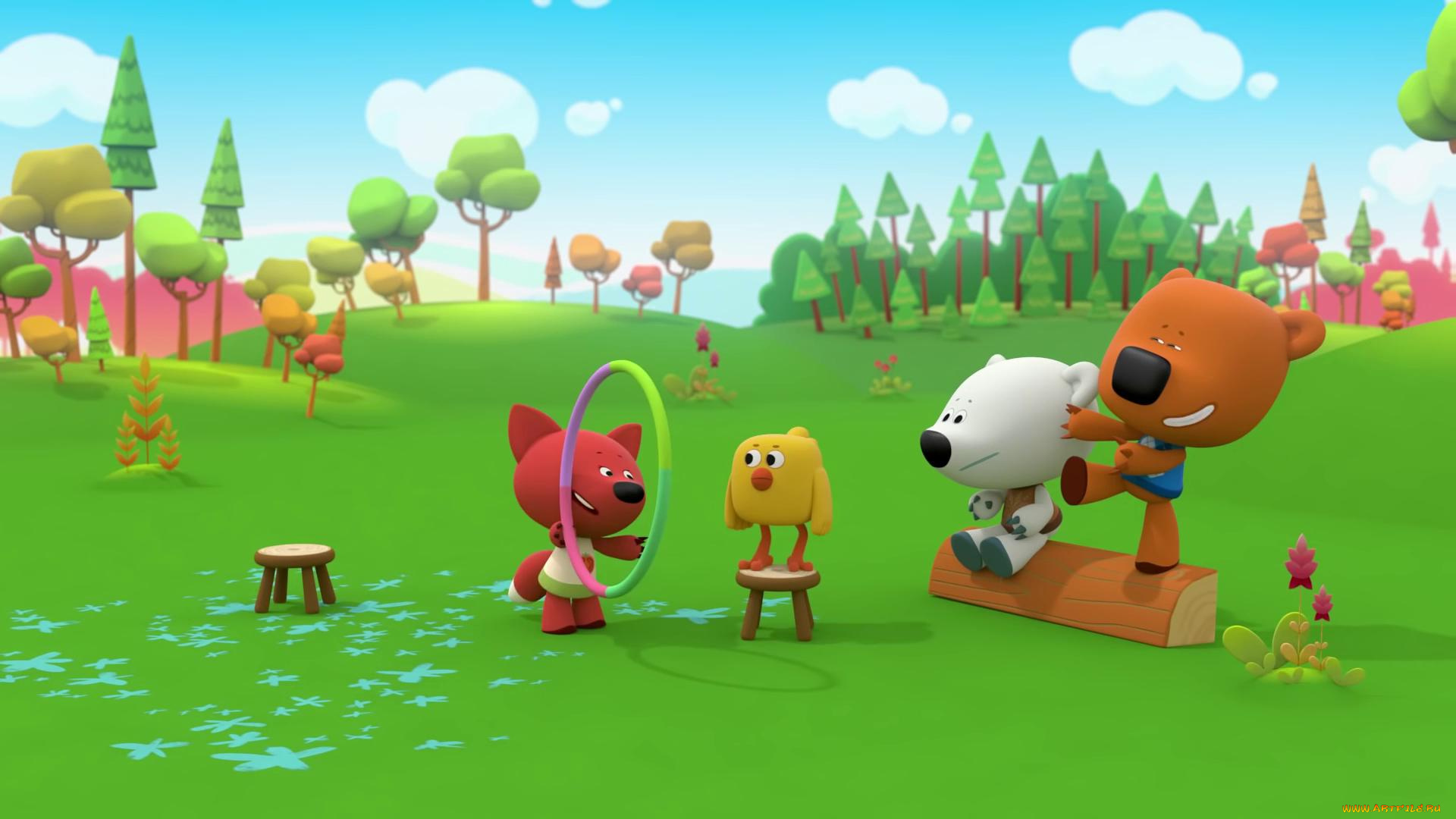 мультфильмы, ми-ми, мишки, лисички, цыпа, ми, мишки, мультик, герои