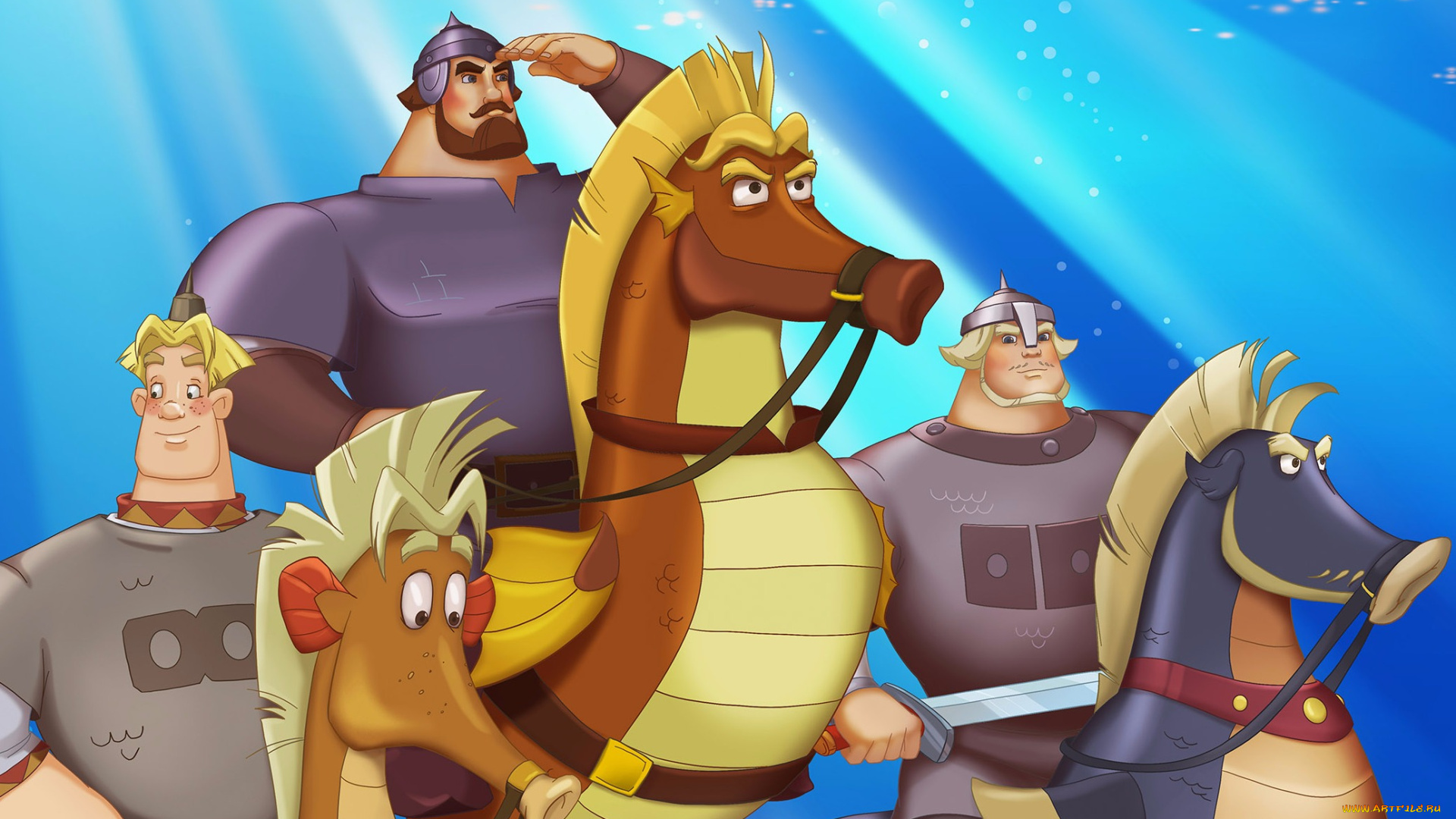 мультфильмы, три, богатыря, и, морской, царь, морские, глубины, богатыри, три, богатыря, и, морской, царь, конь