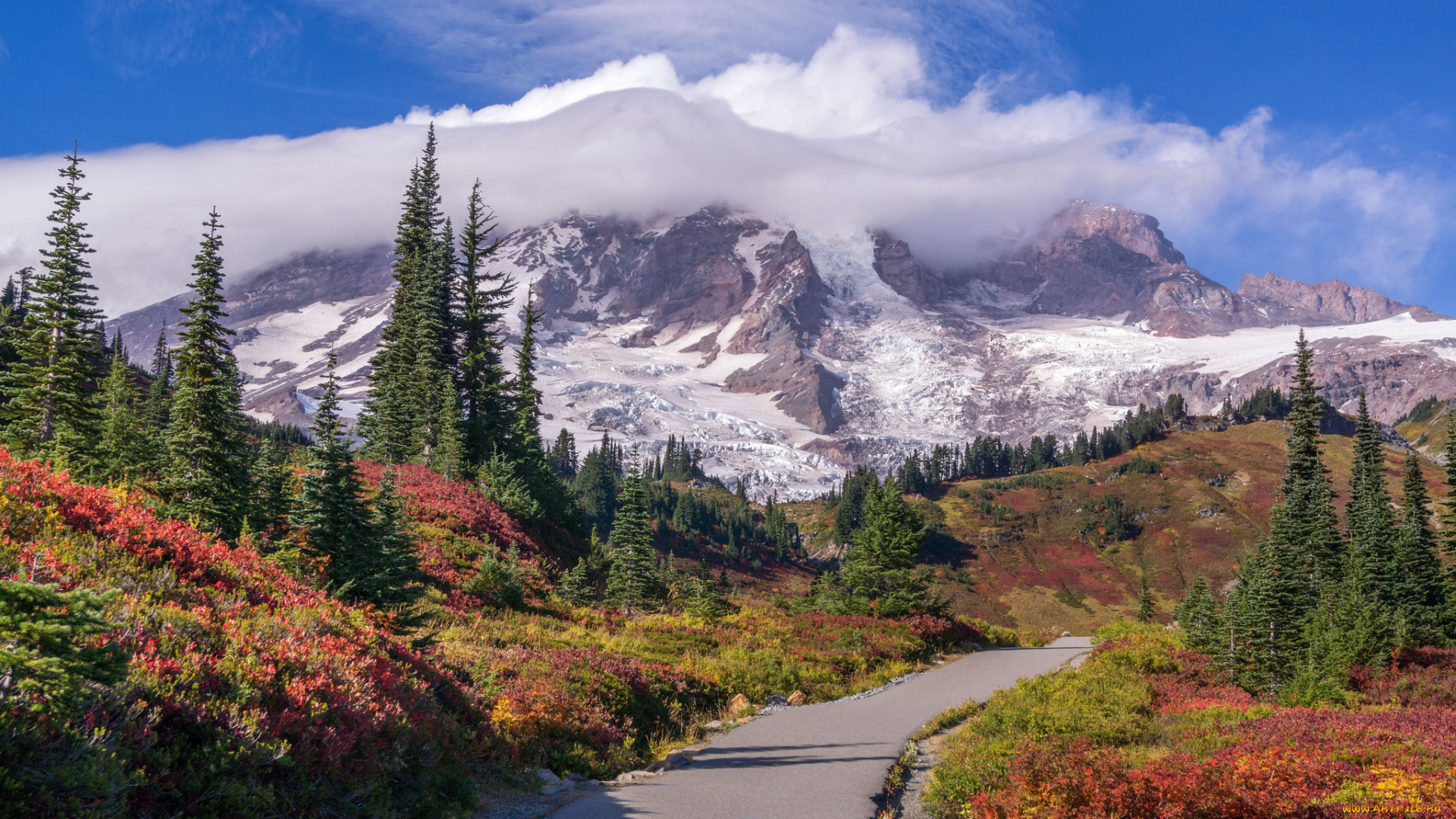 природа, горы, простор