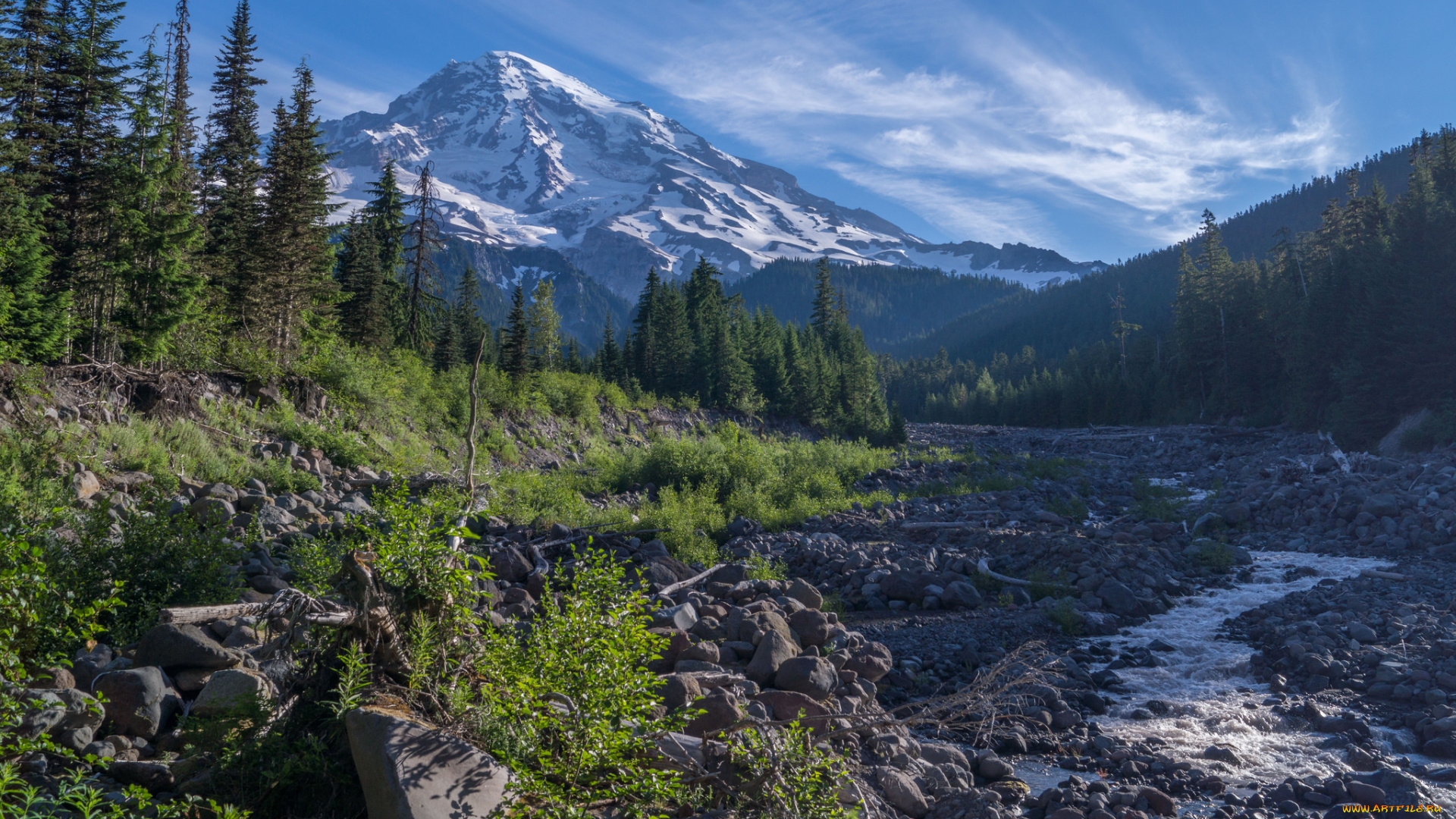 природа, горы, простор