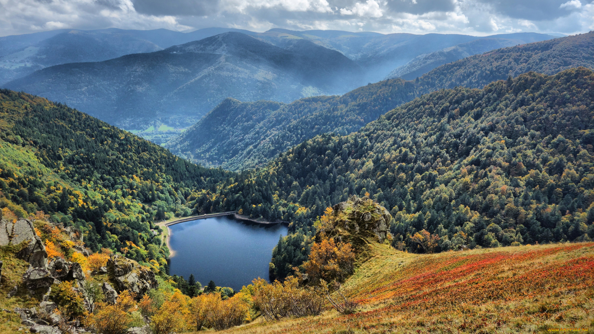 природа, горы, простор