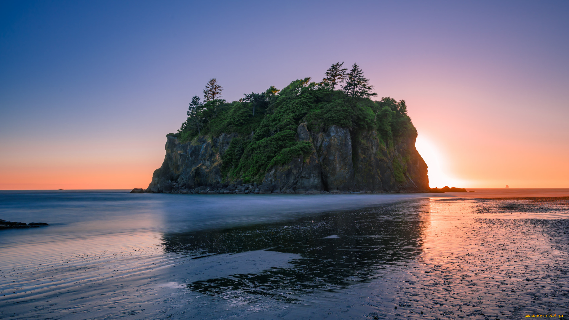 природа, побережье, простор