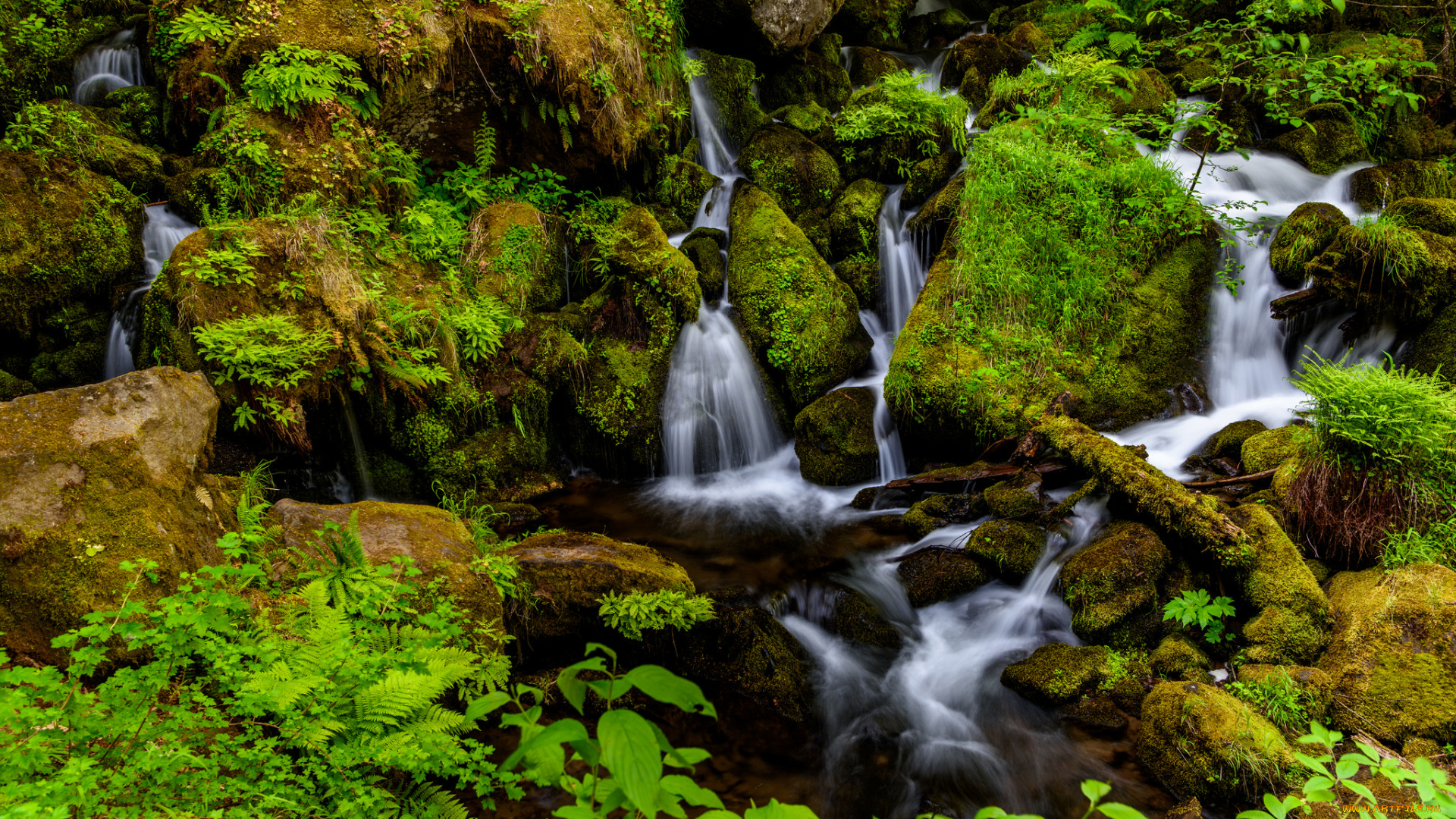 природа, водопады, простор