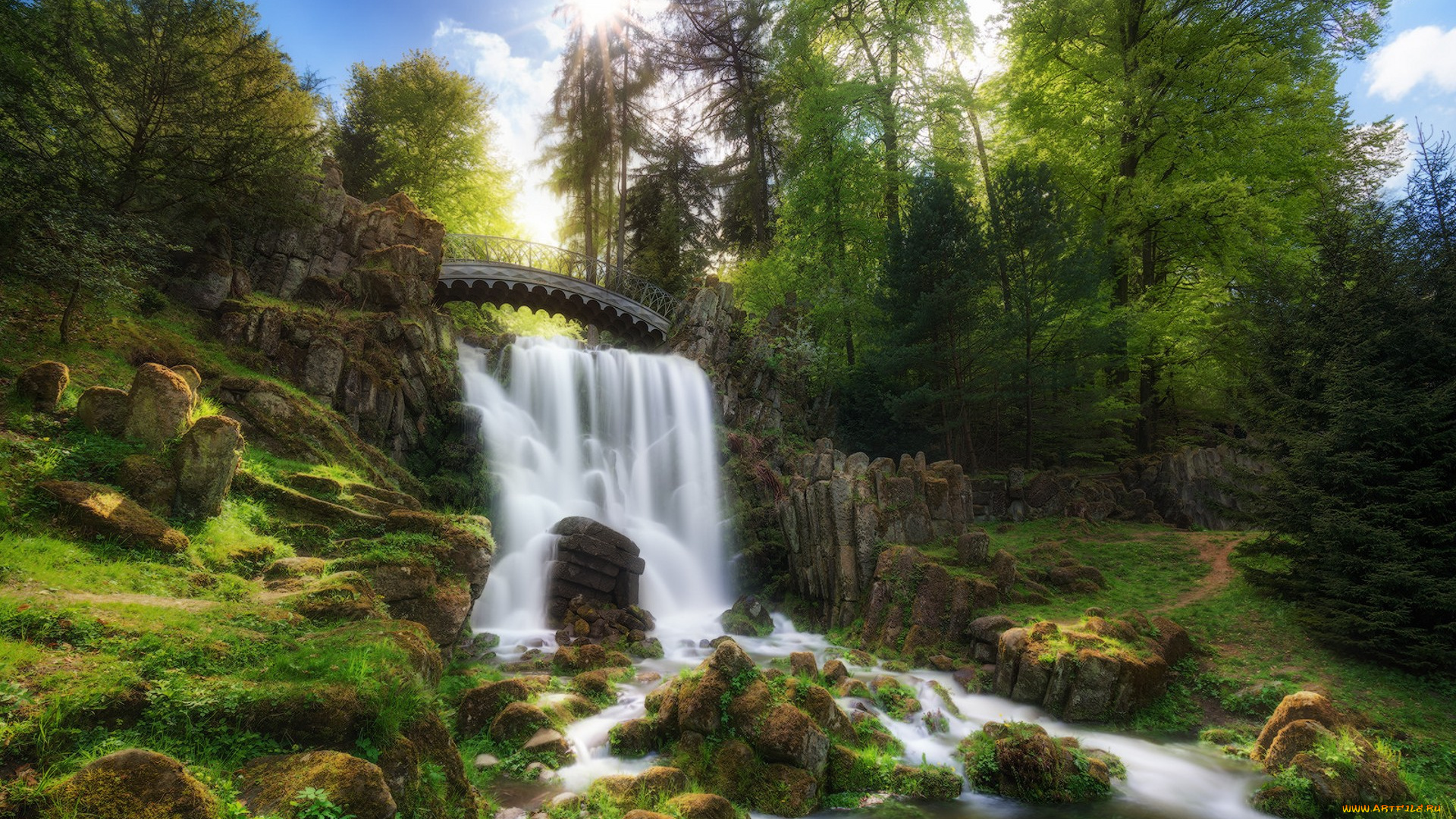 природа, водопады, простор