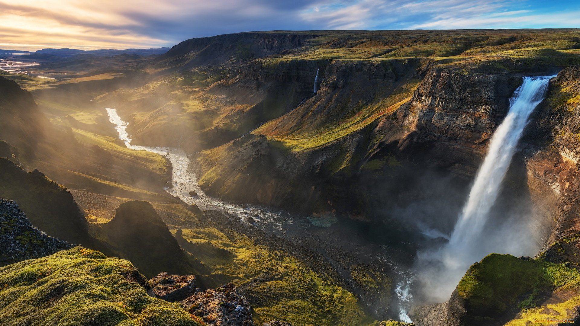 природа, водопады, простор