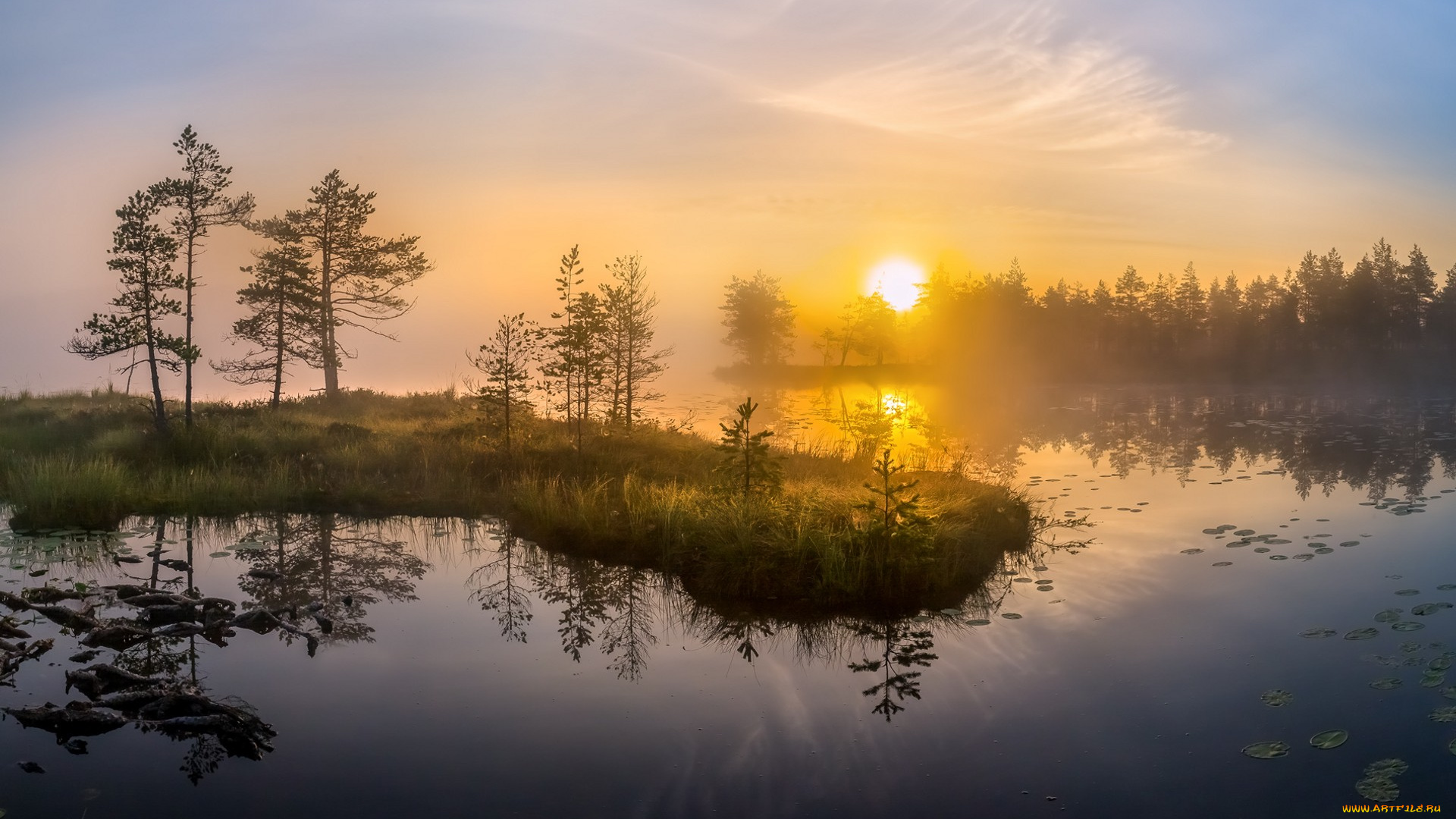 природа, водопады, простор