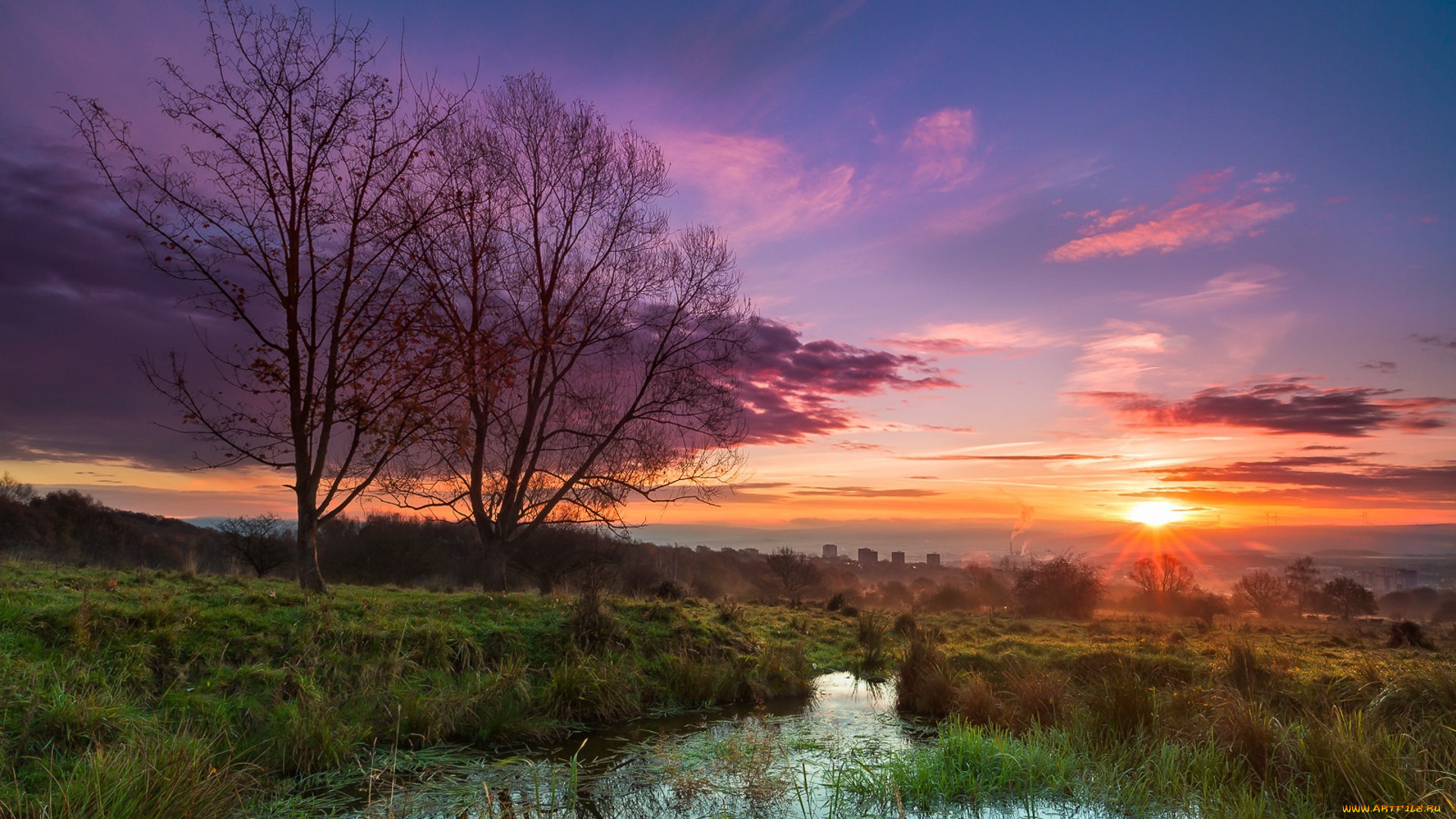 природа, восходы, закаты, простор