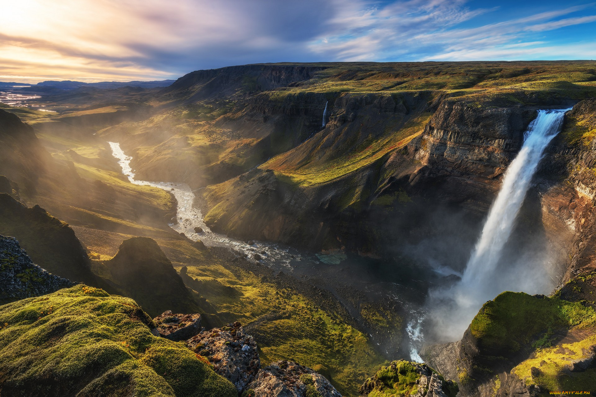 природа, водопады, простор