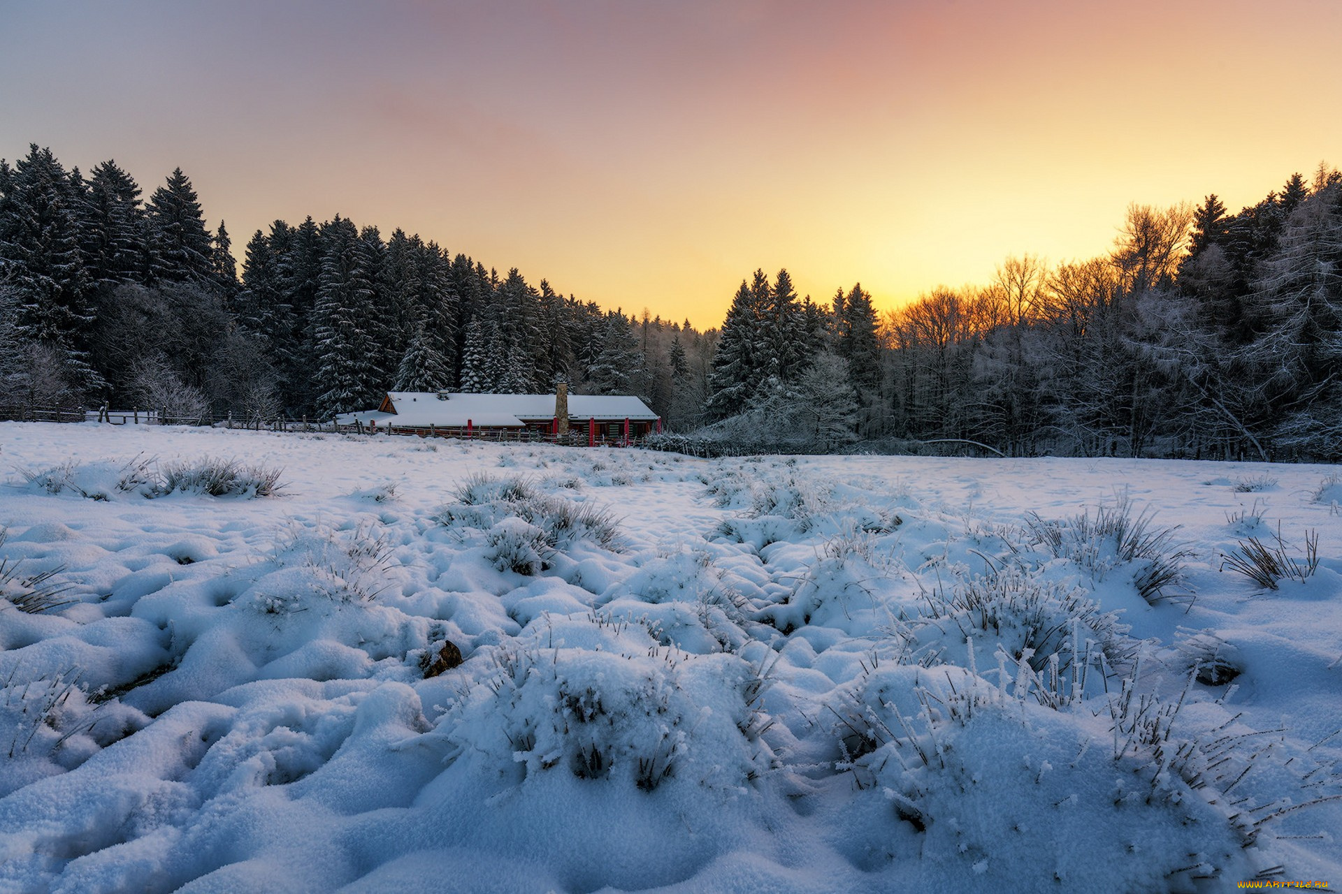 природа, зима, простор