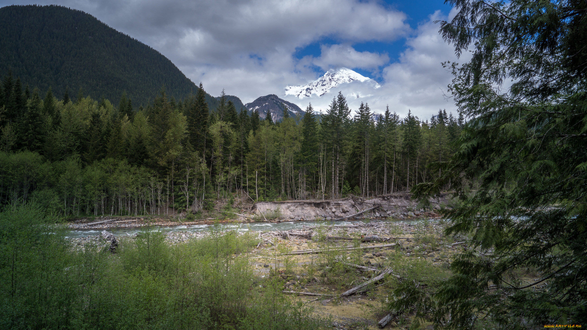 природа, горы, простор