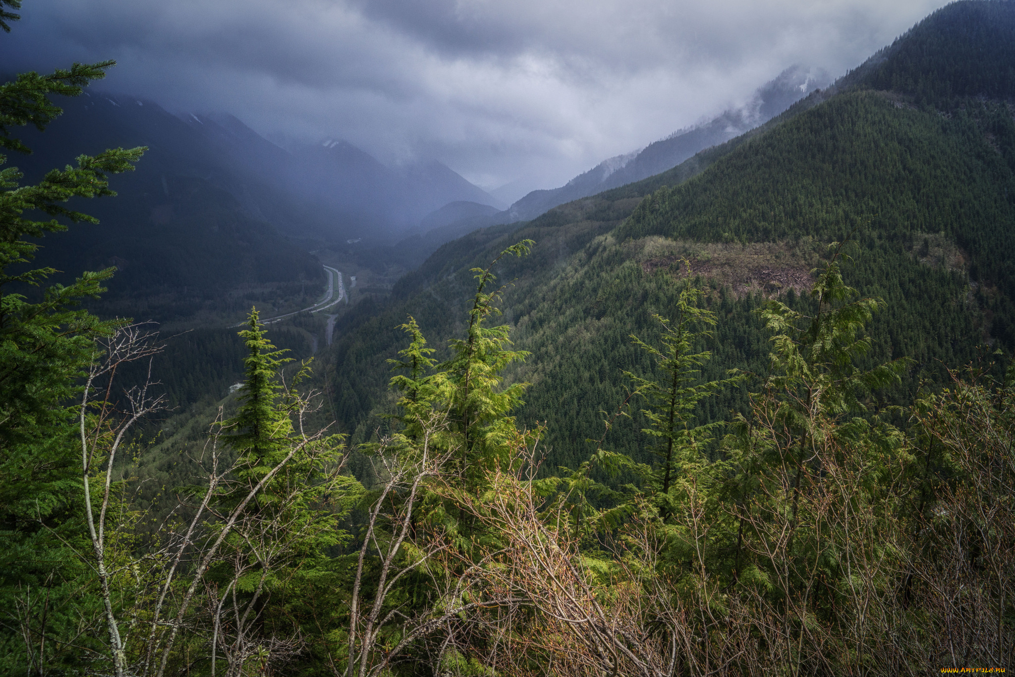 природа, горы, простор