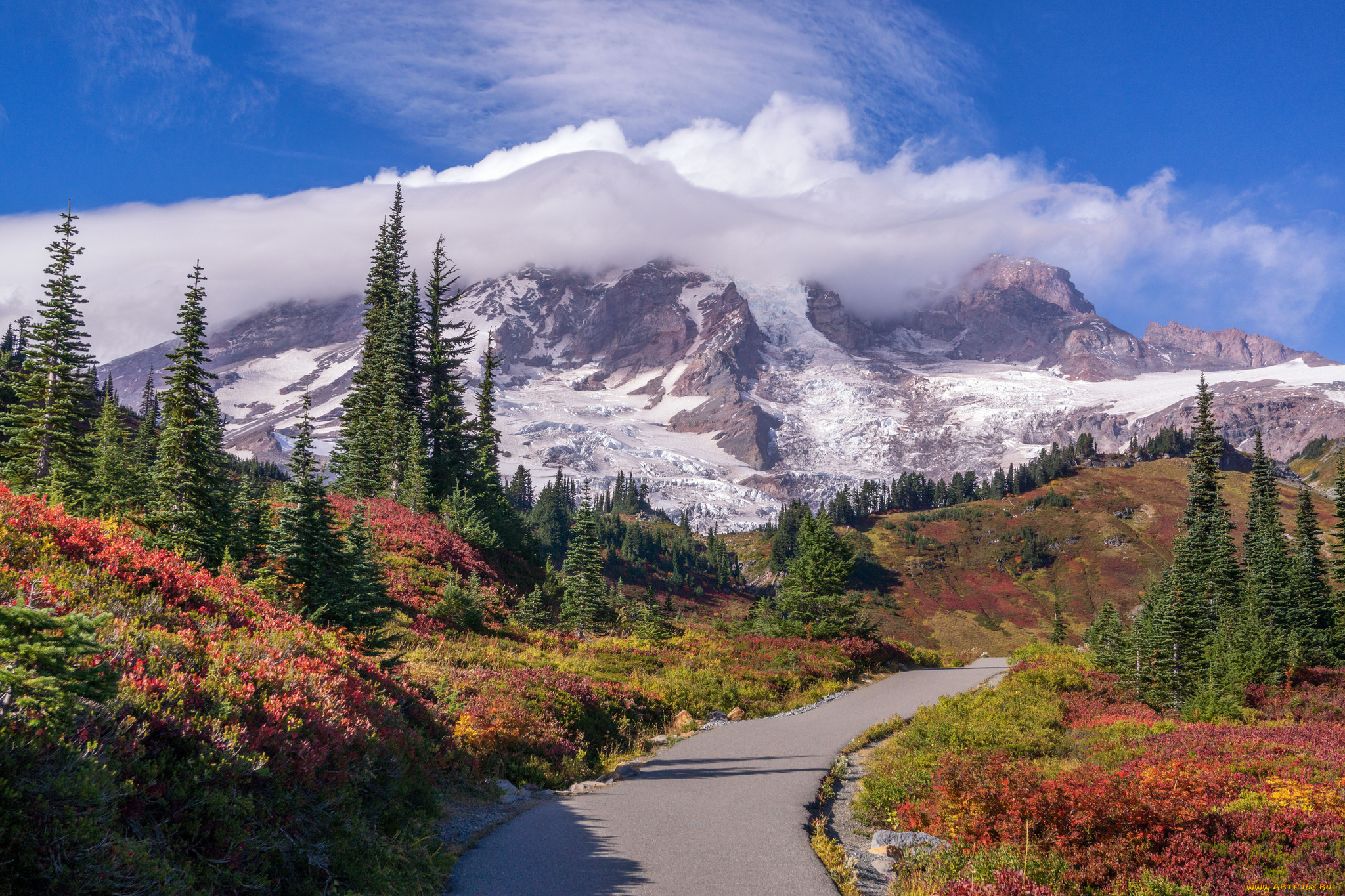 природа, горы, простор