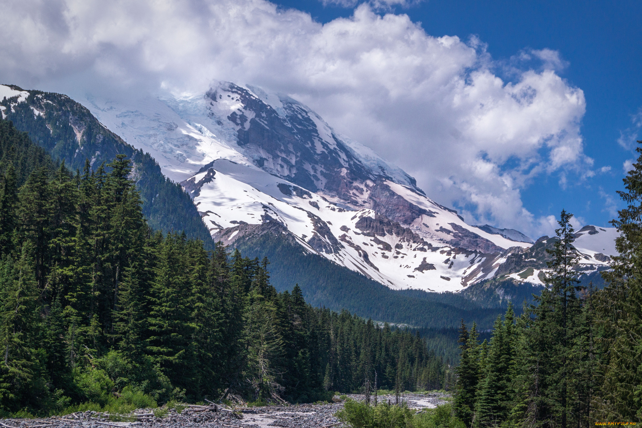 природа, горы, простор