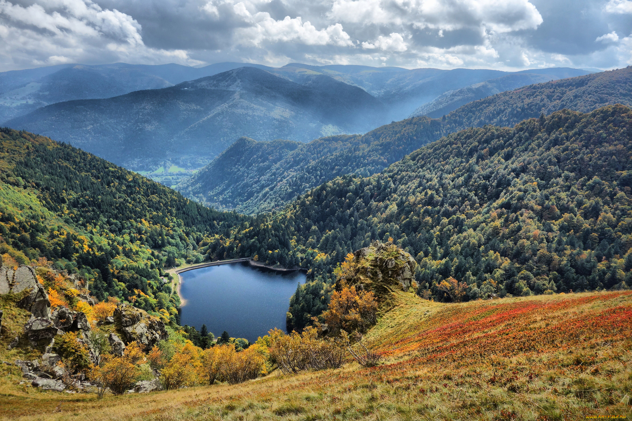 природа, горы, простор