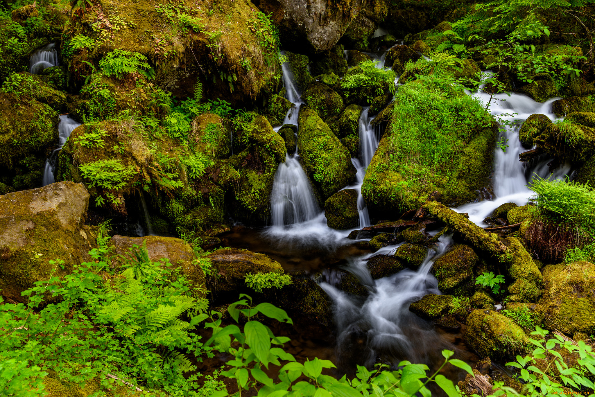 природа, водопады, простор