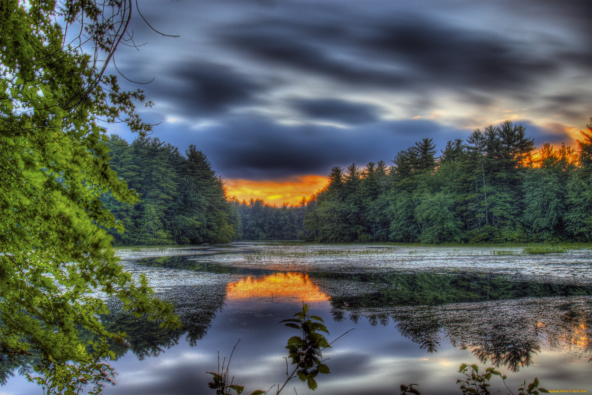 природа, реки, озера, простор