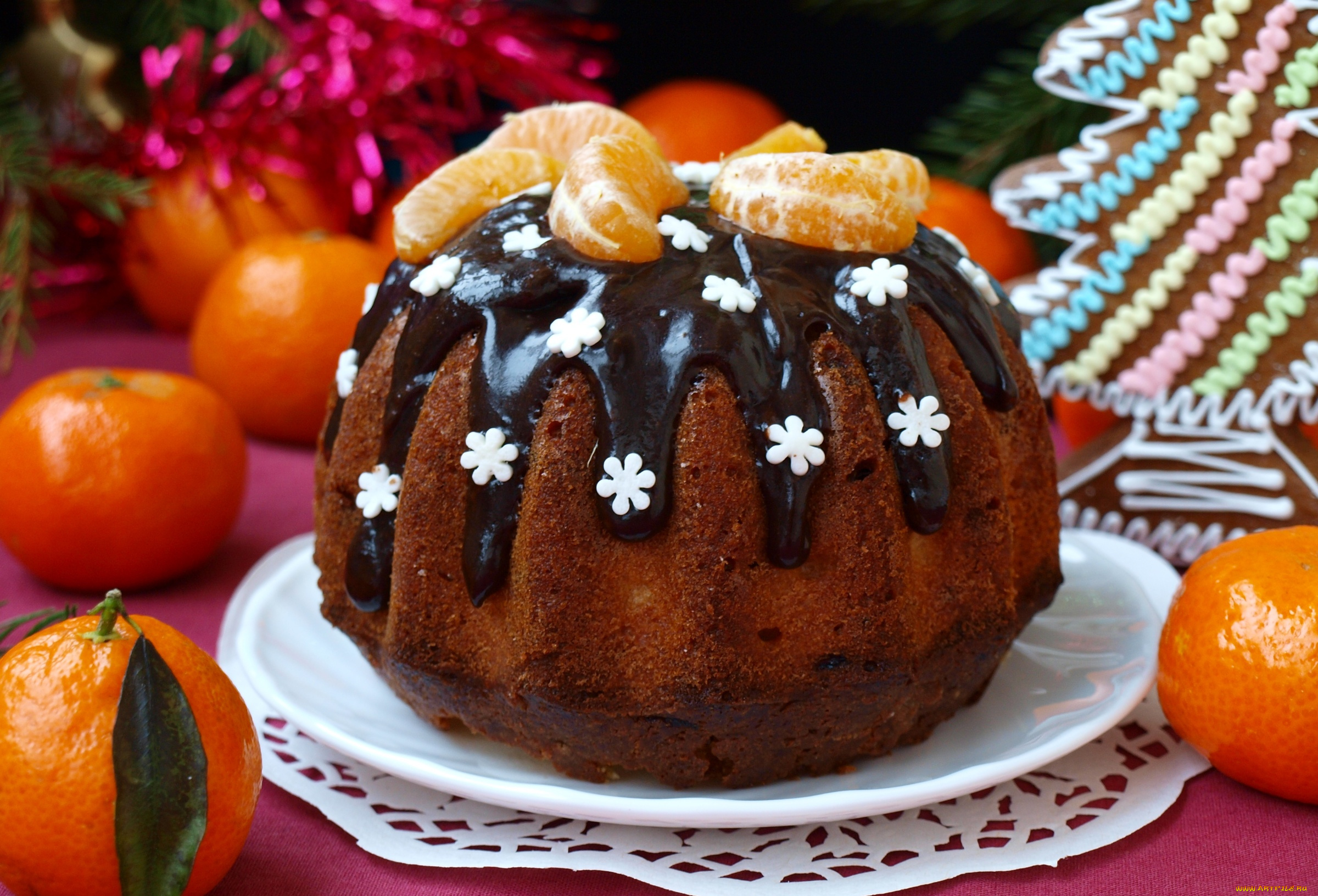 еда, пирожные, , кексы, , печенье, мандарины, шоколад, кекс