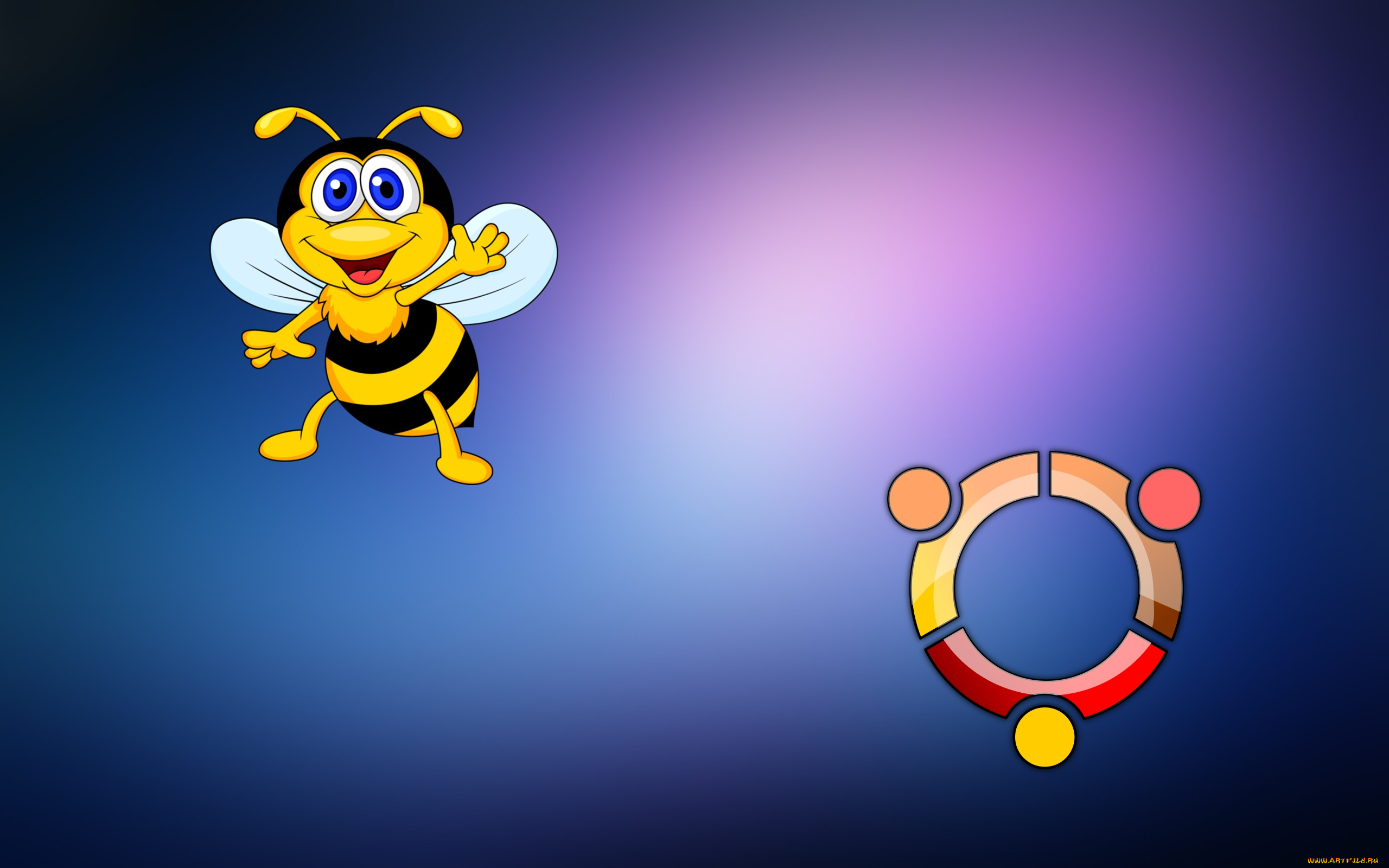 компьютеры, ubuntu, linux, логотип, фон